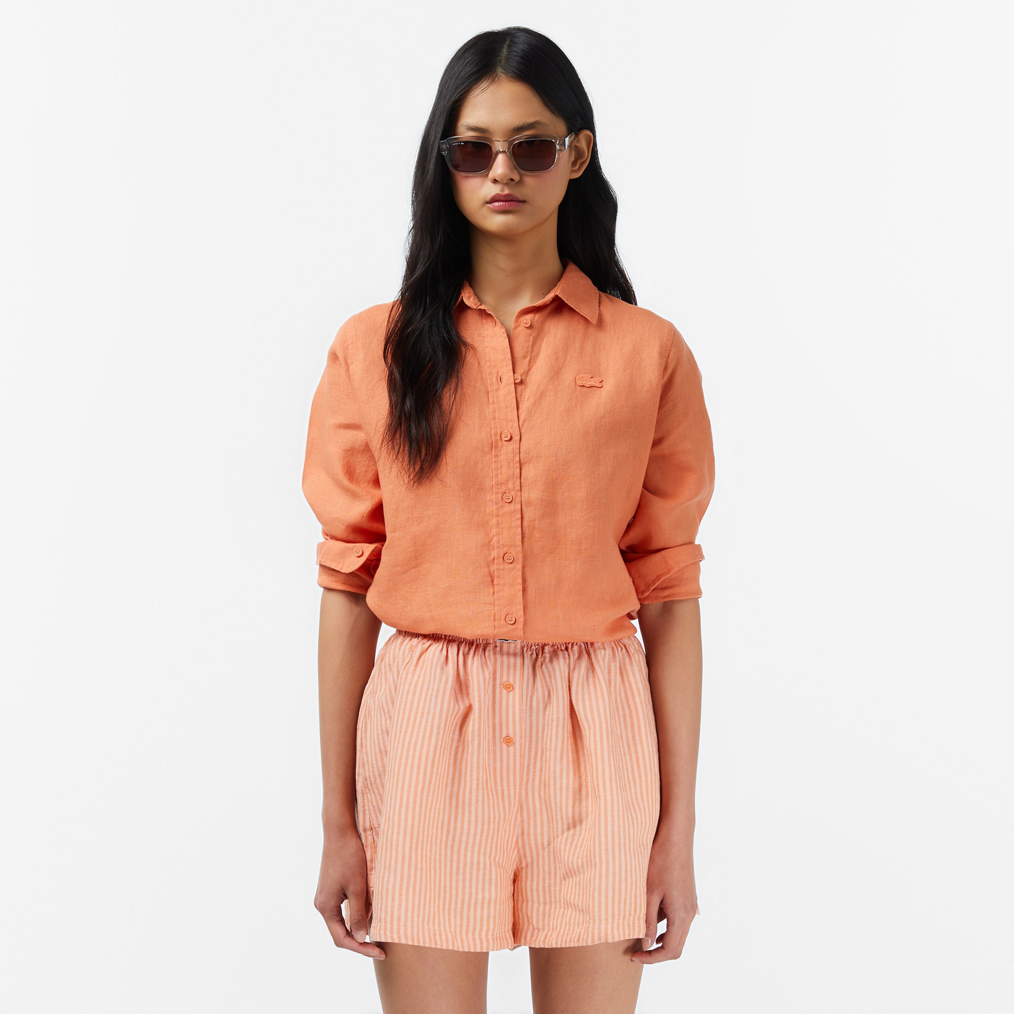 Kadın Relaxed Fit Turuncu Gömlek