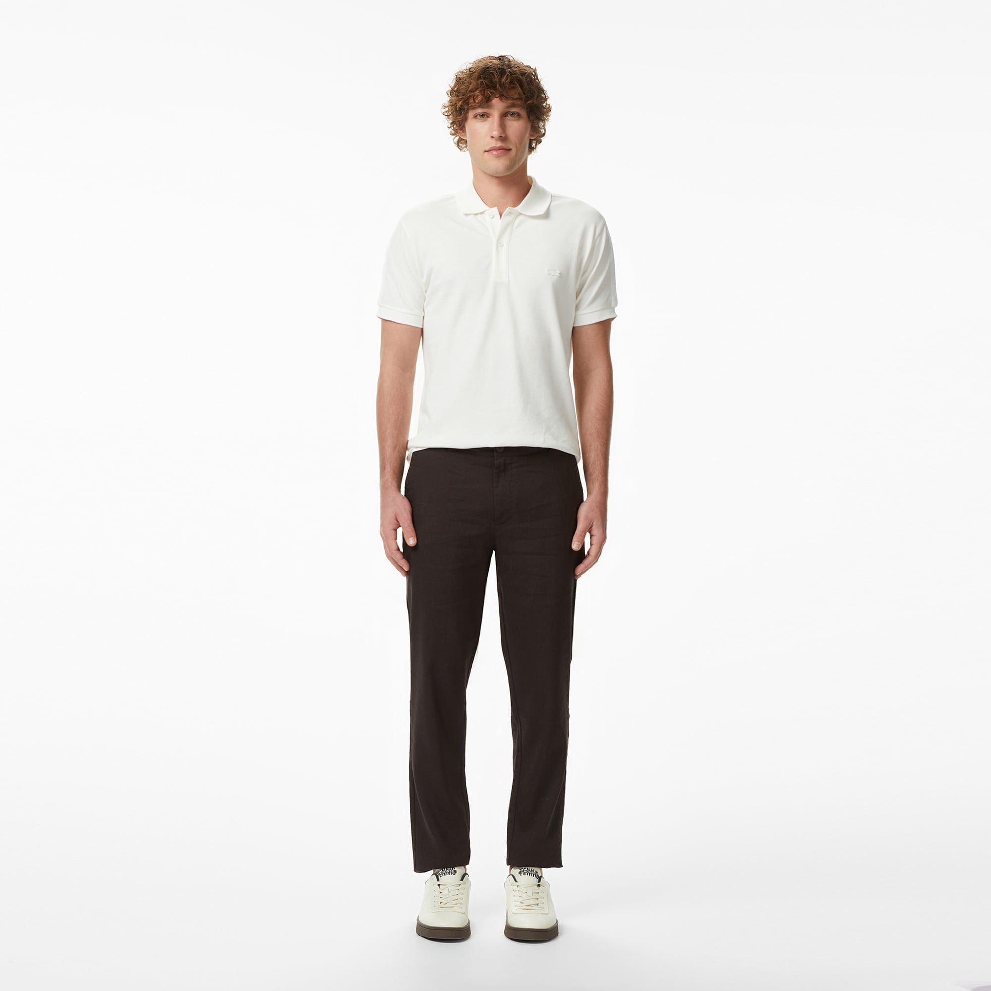 Lacoste Erkek Tapered Fit Kahverengi Chino Pantolon