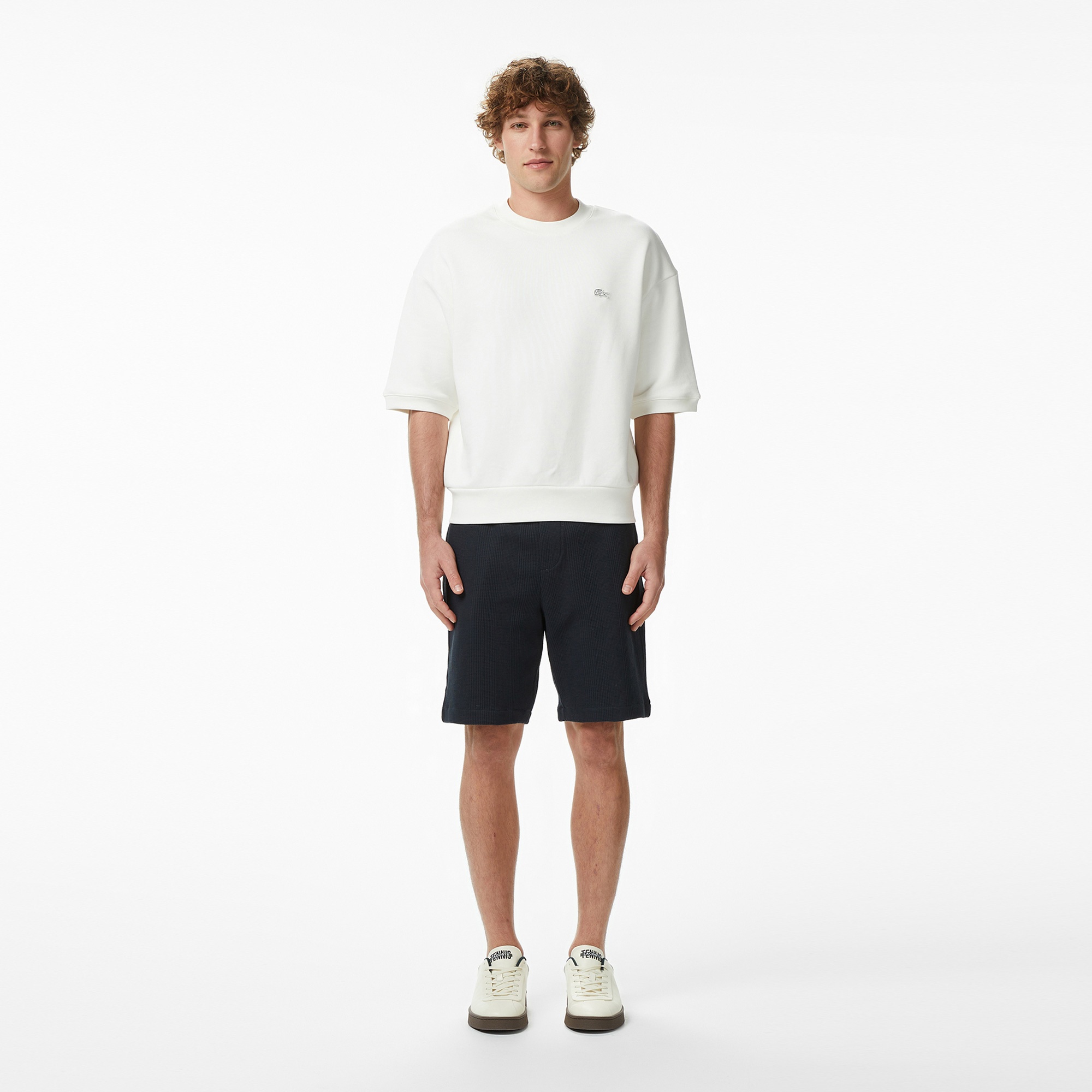 Erkek Relaxed Fit Koyu Gri Bermuda Şort