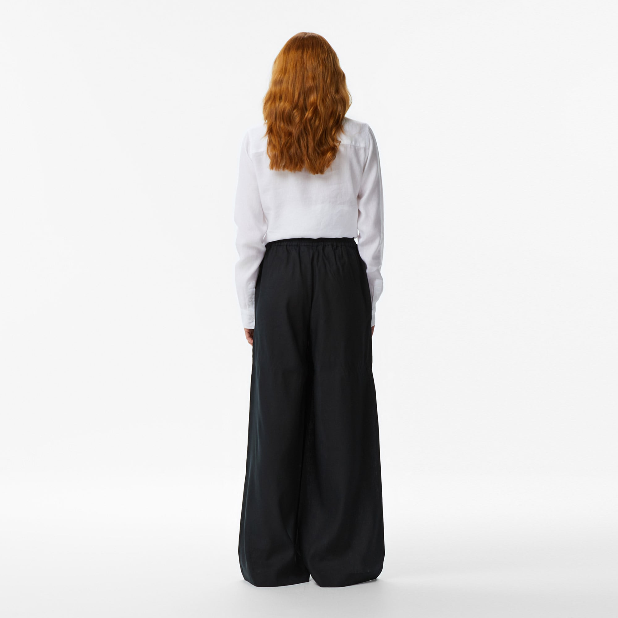Lacoste Kadın Relaxed Fit Siyah Pantolon görsel 6