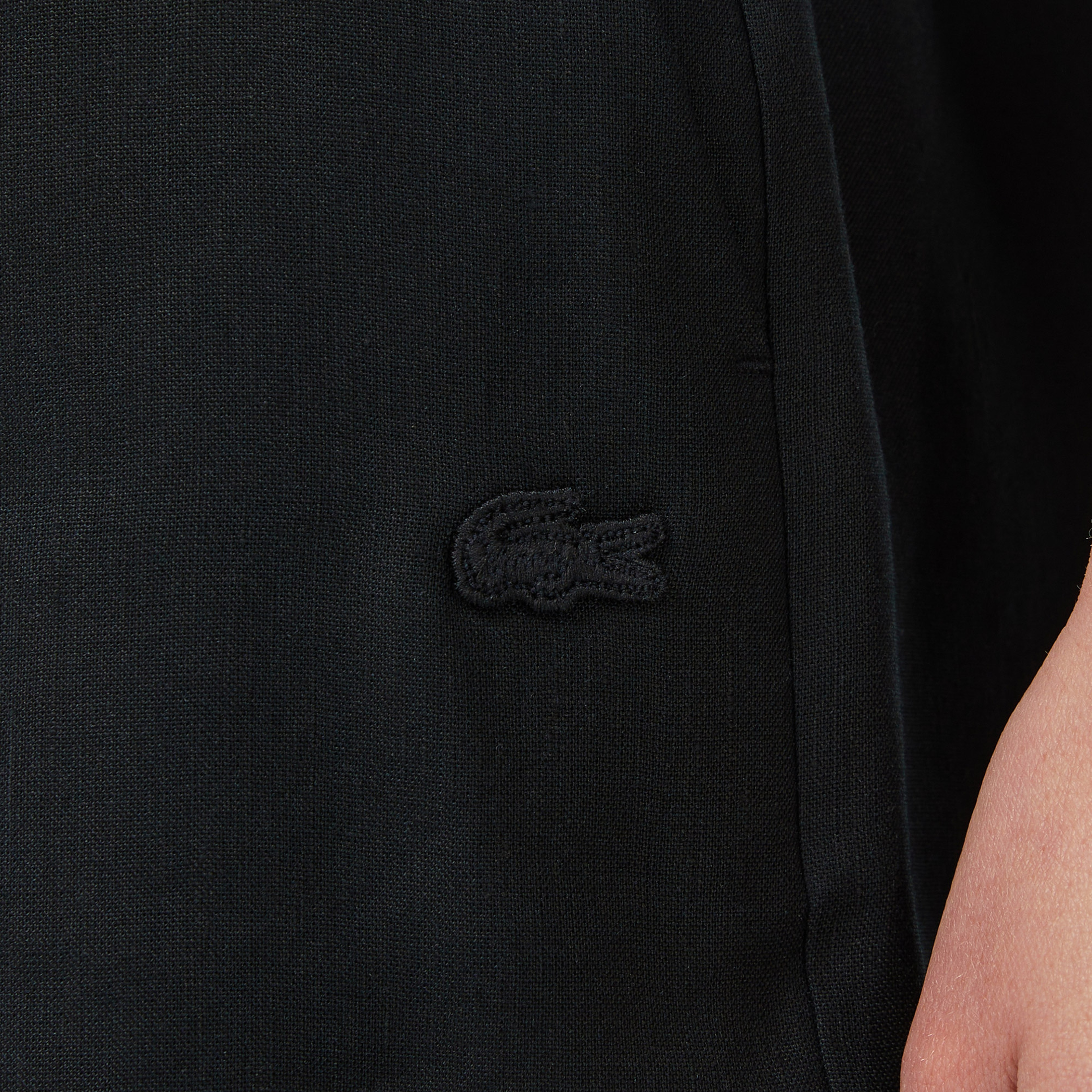 Kadın Relaxed Fit Siyah Bermuda Şort