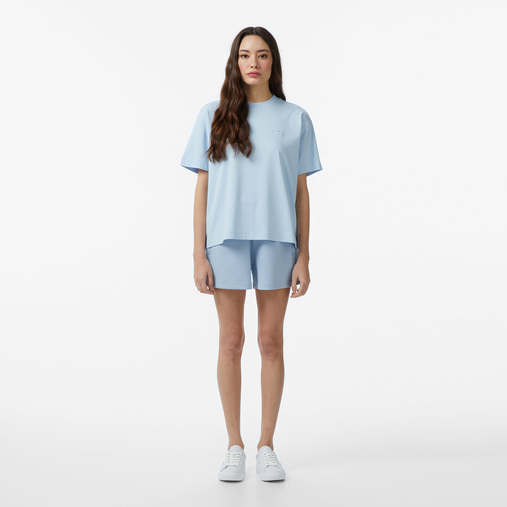 Lacoste Kadın Relaxed Fit Mavi Şort