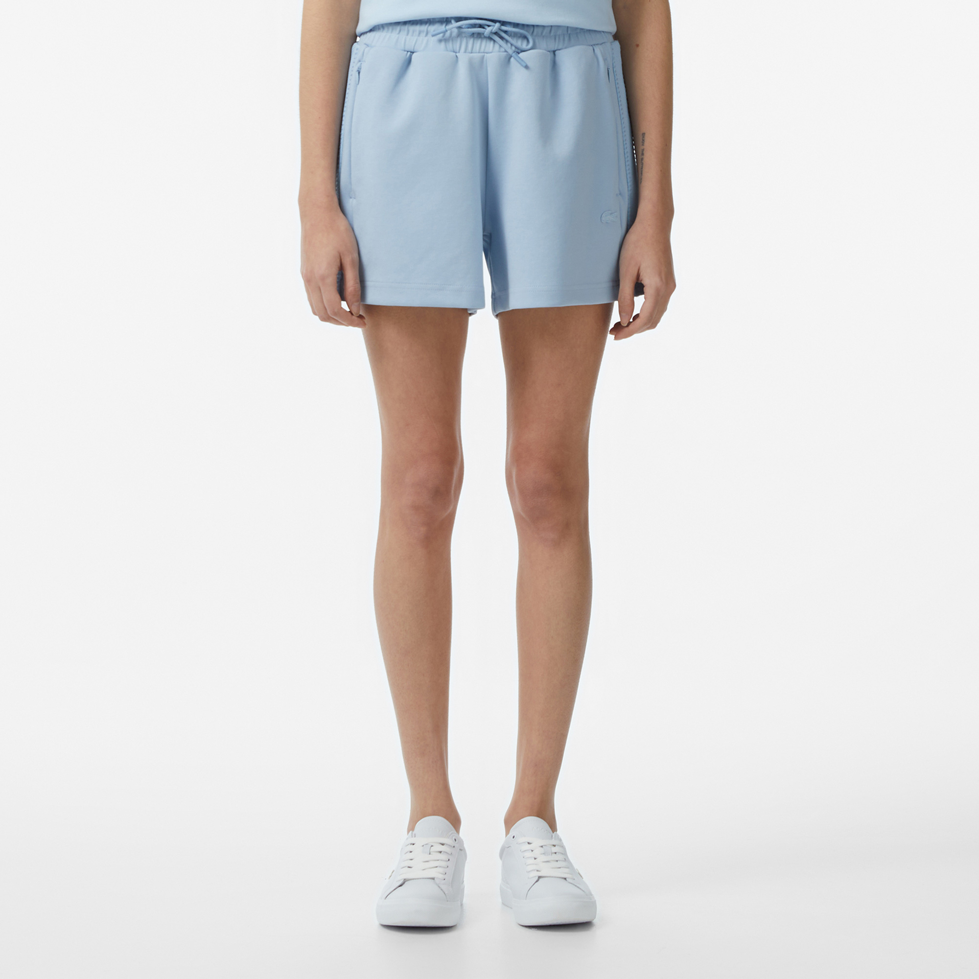 Lacoste Kadın Relaxed Fit Mavi Şort görsel 2