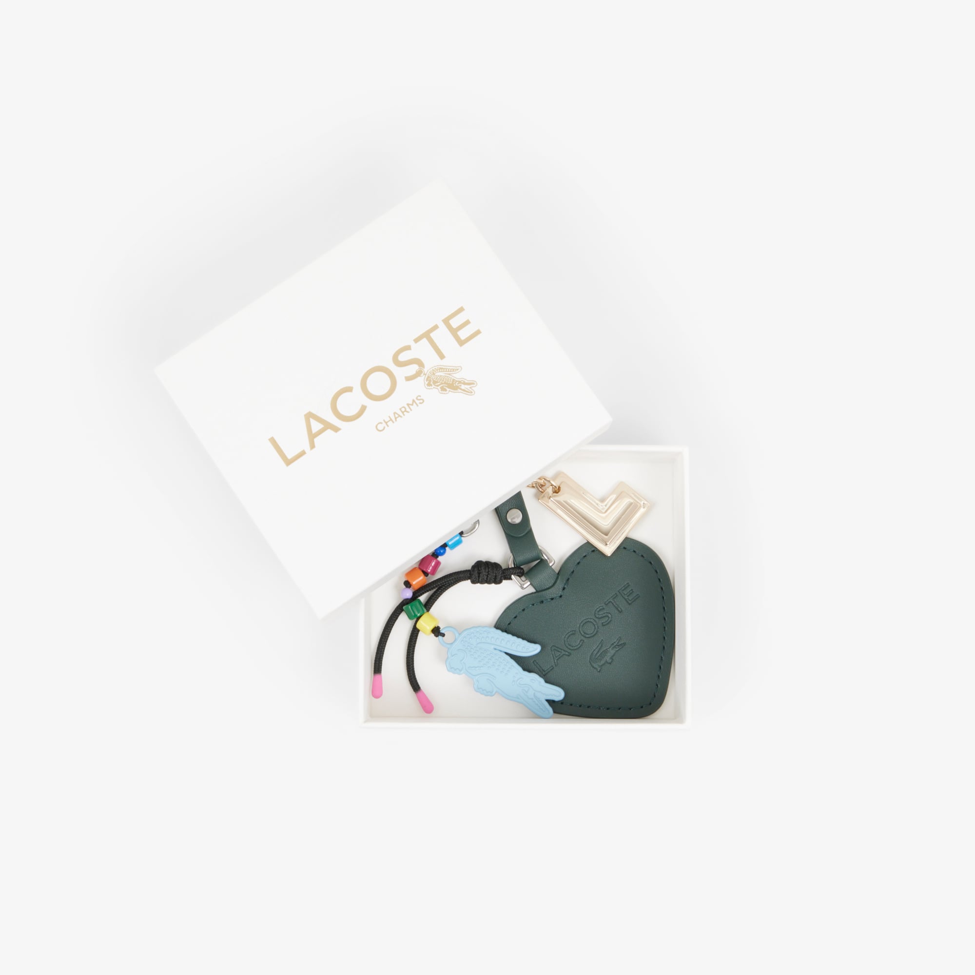 Lacoste L Charms Kadın Koyu Yeşil Anahtarlık görsel 3