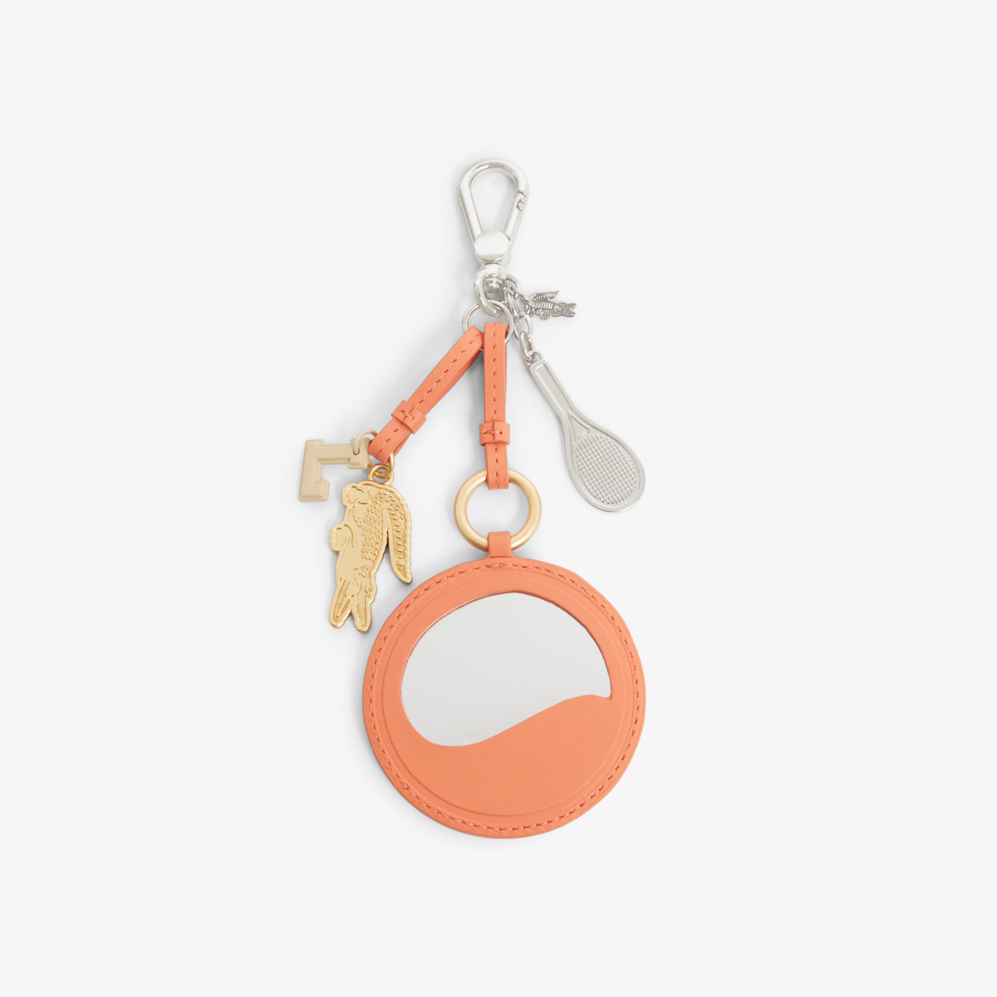 Lacoste Tennis Racket Mirror L Charms Kadın Turuncu Anahtarlık görsel 2