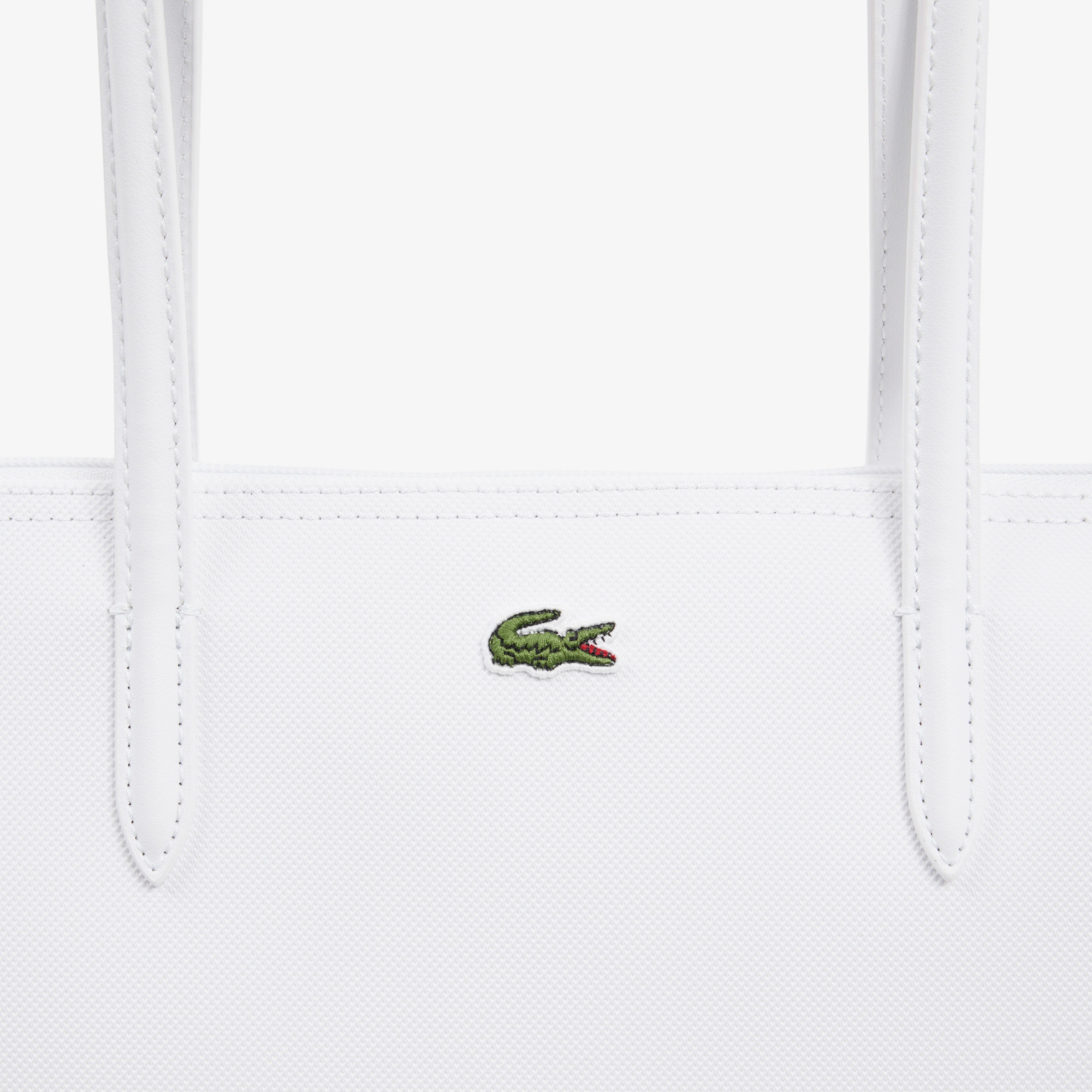 Large L.12.12 Kadın Beyaz Omuz Çantası