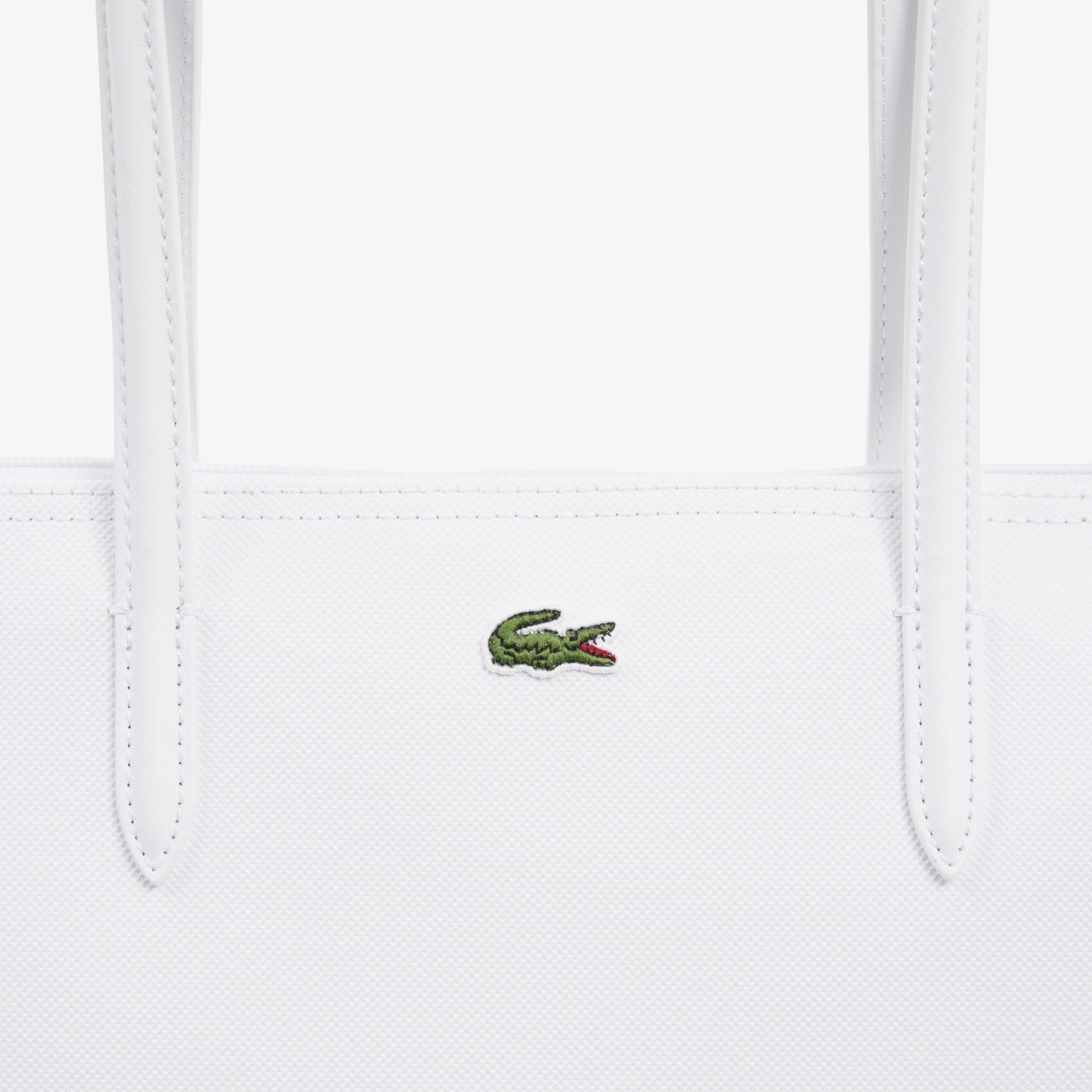 Large L.12.12 Kadın Beyaz Omuz Çantası