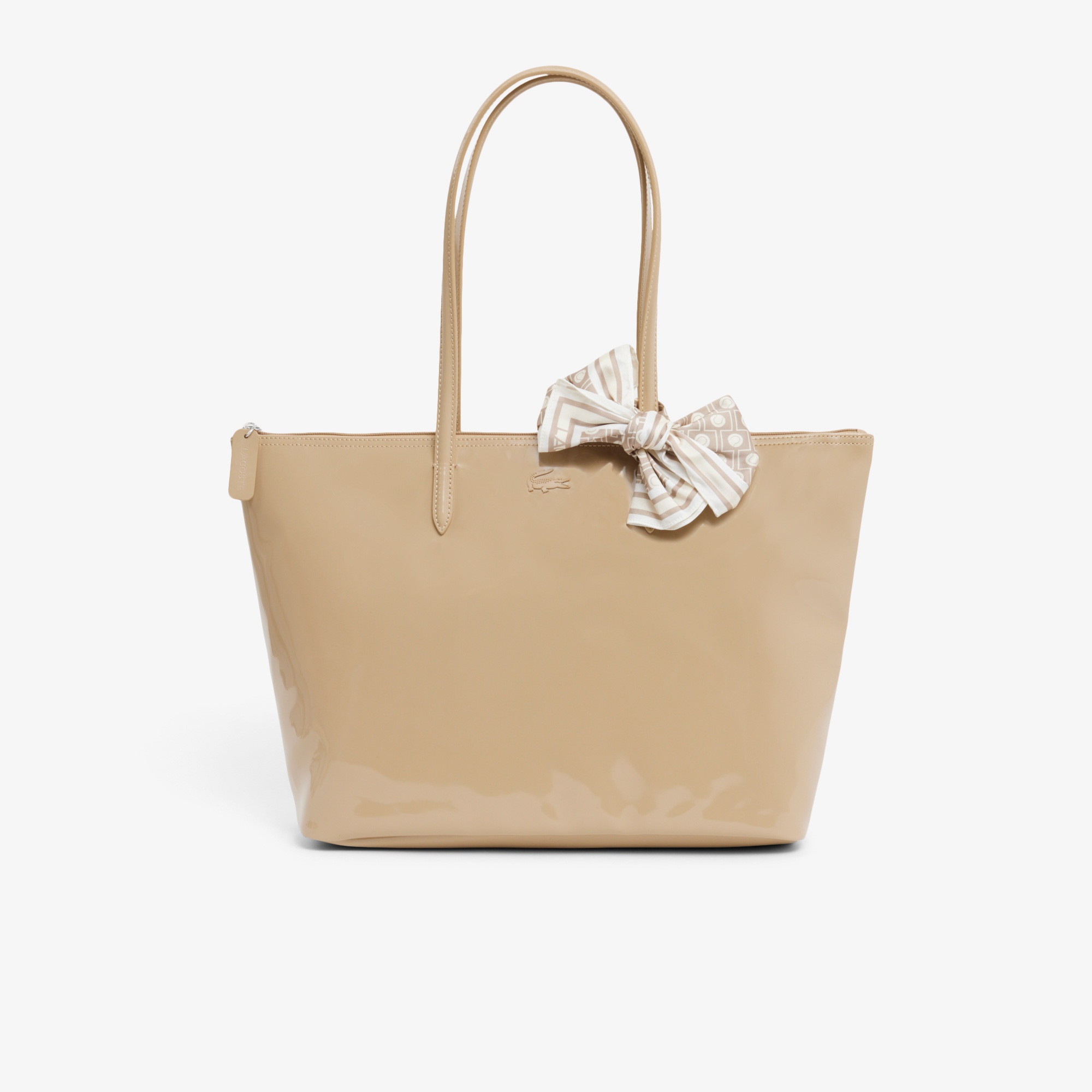 Large L.12.12 Kadın Bej Omuz Çantası