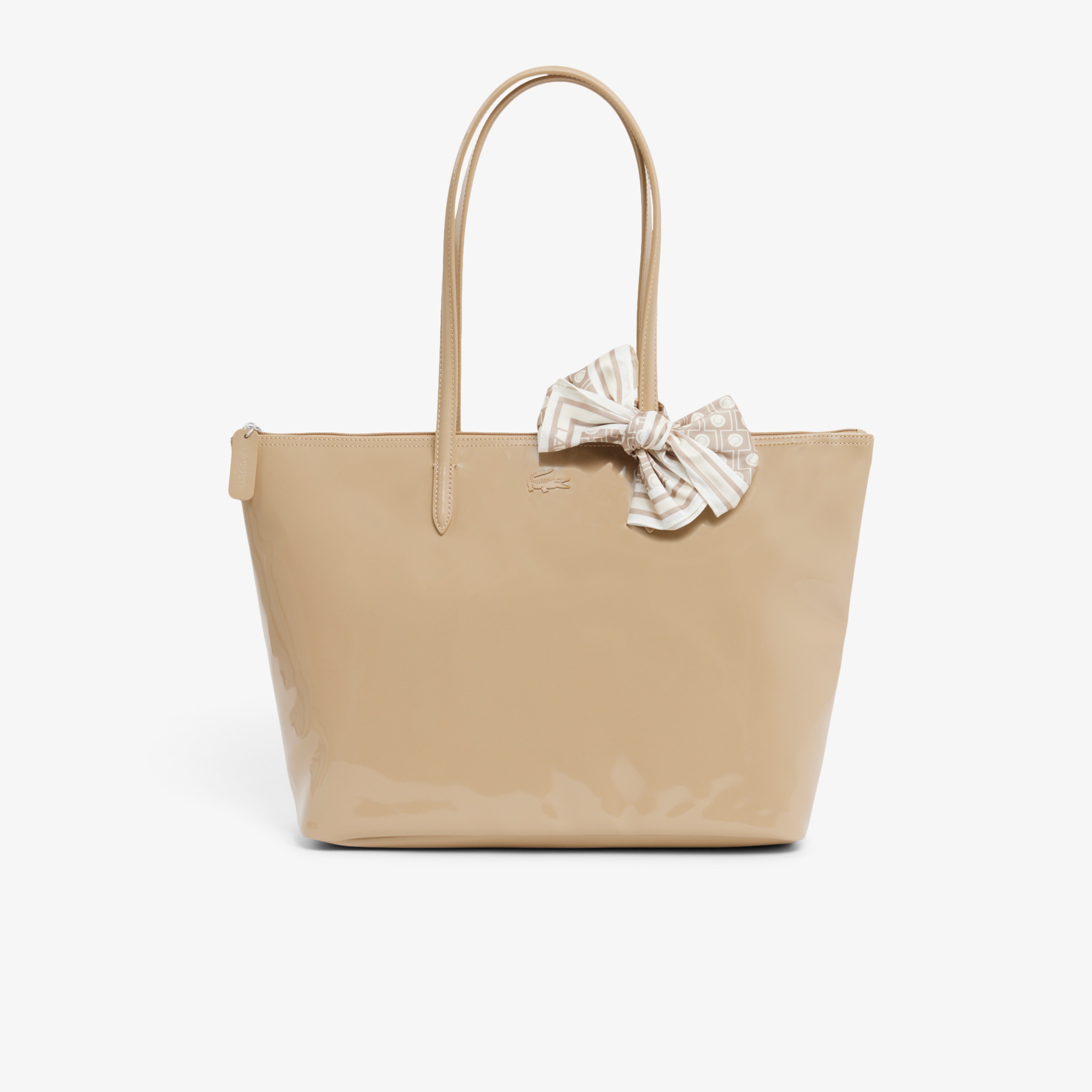 Large L.12.12 Kadın Bej Omuz Çantası