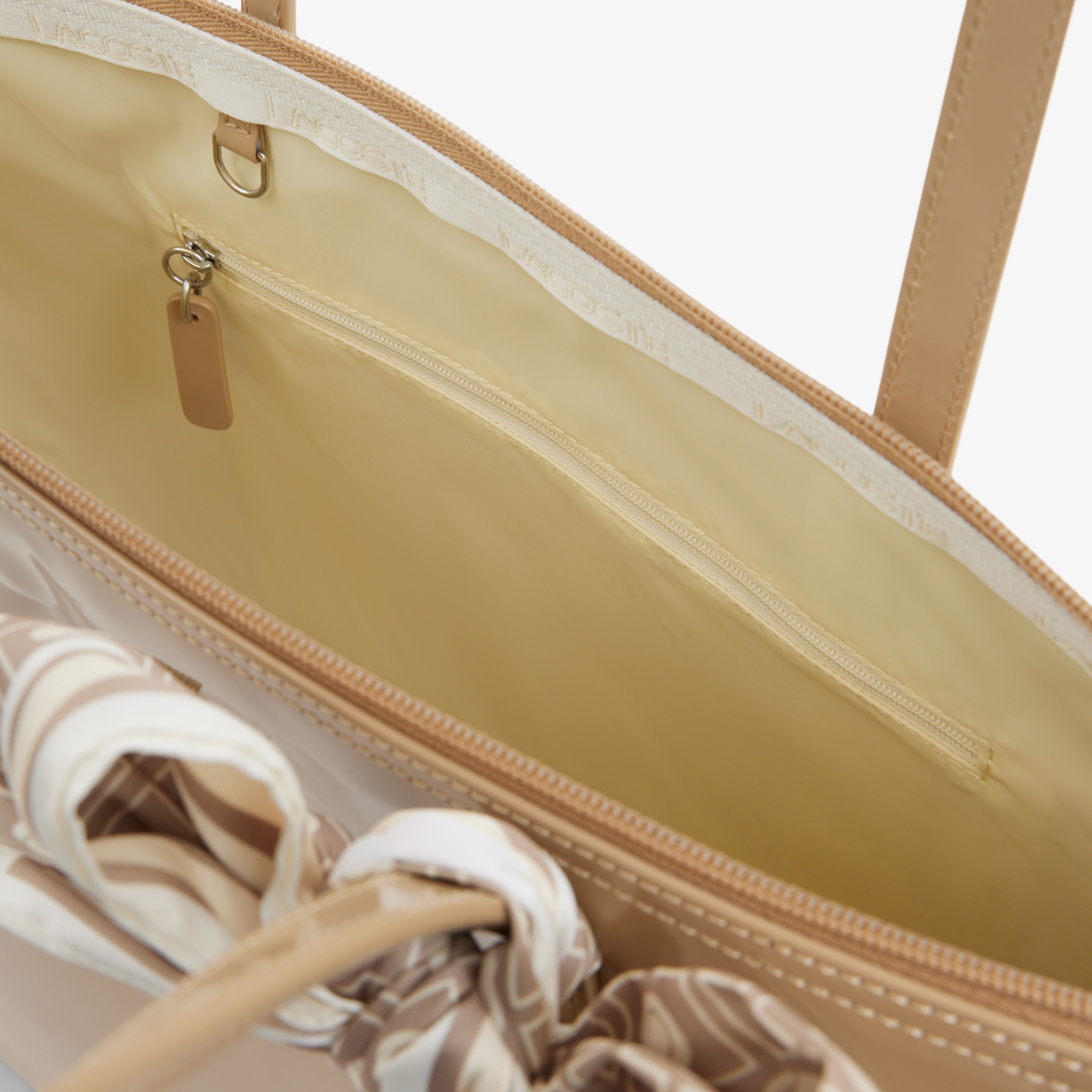 Large L.12.12 Kadın Bej Omuz Çantası