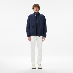 Erkek Relaxed Fit Dik Yaka Lacivert Mont Lacivert