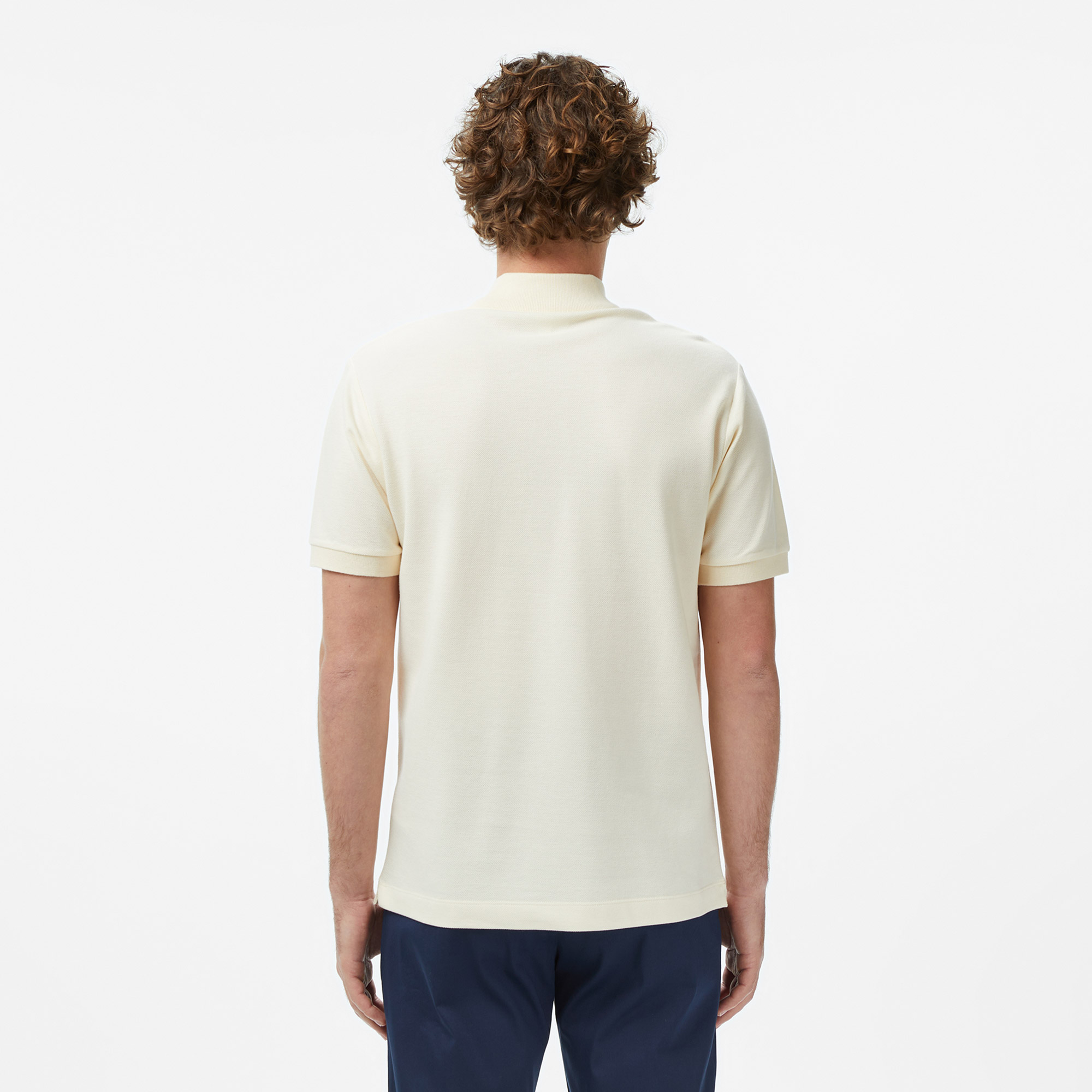 Lacoste Erkek Relaxed Fit Krem Polo görsel 4