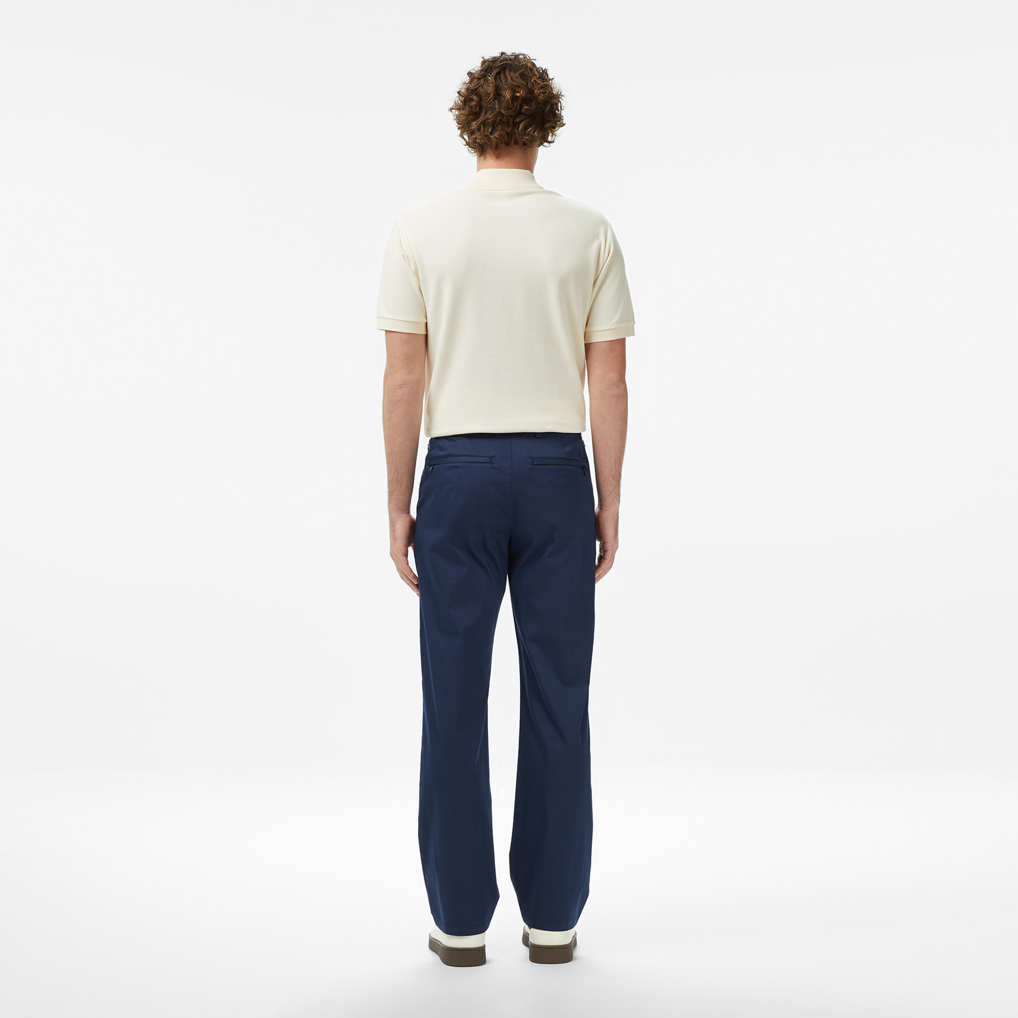 Lacoste Erkek Regular Fit Lacivert Chino Pantolon görsel 4