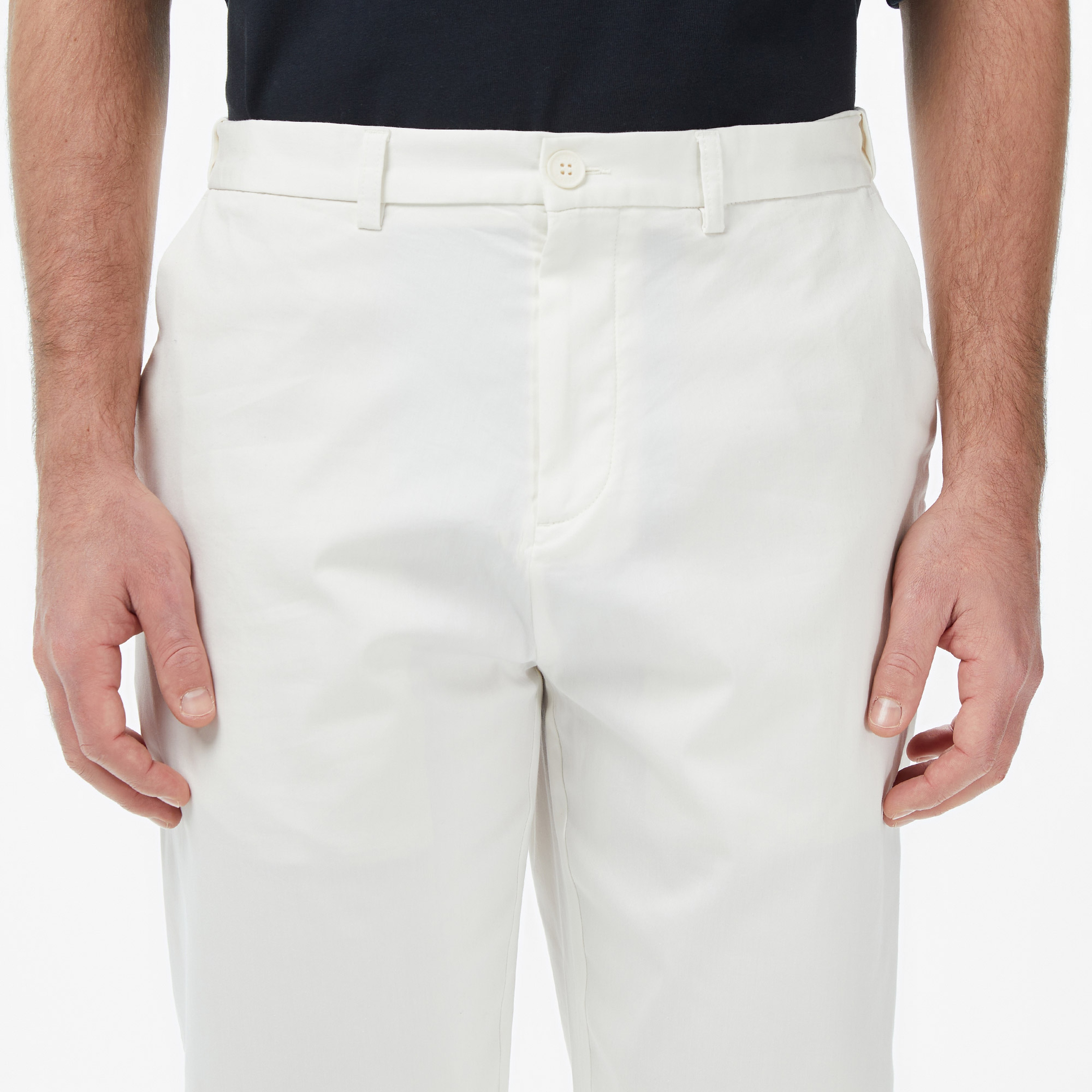 Erkek Regular Fit Krem Chino Pantolon