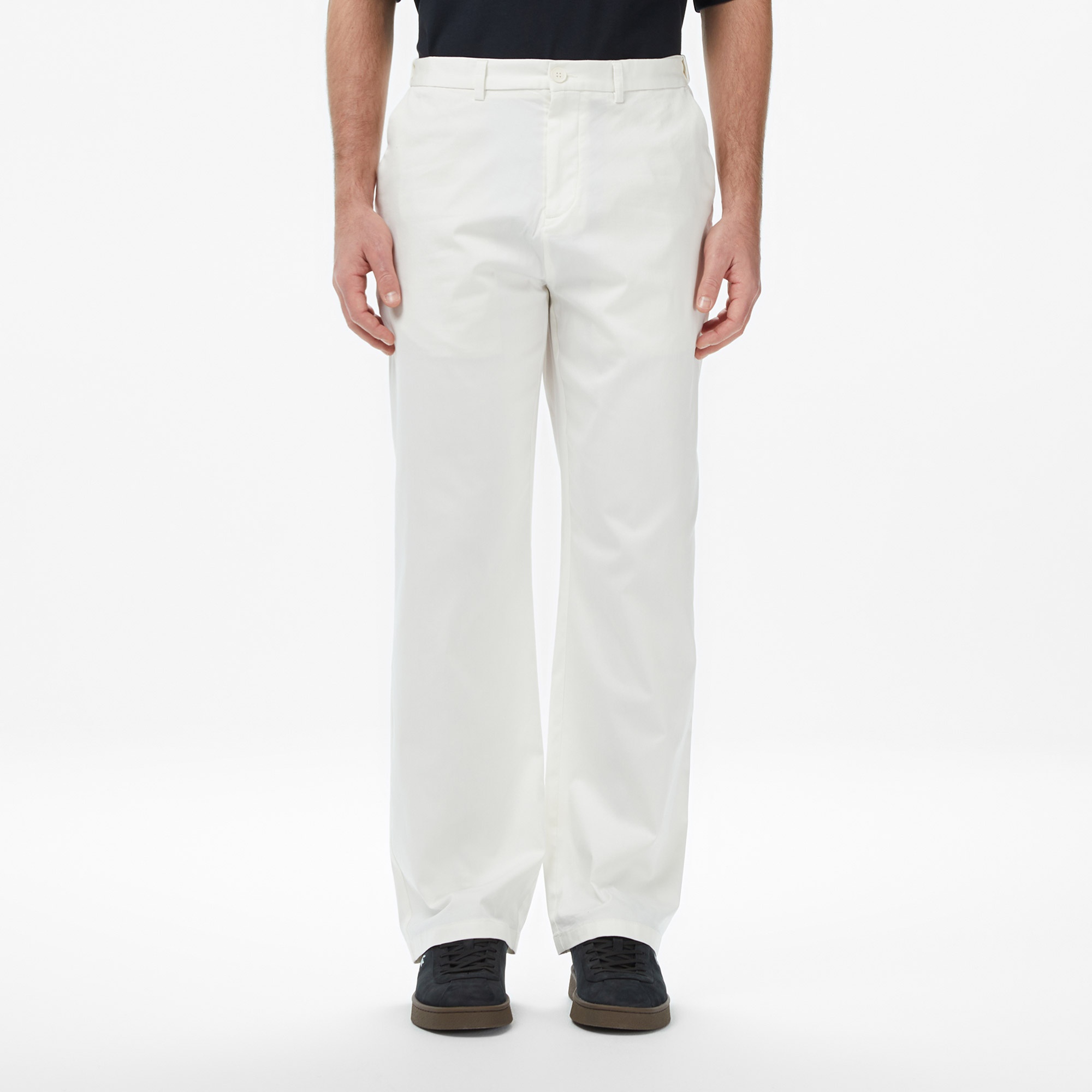 Erkek Regular Fit Krem Chino Pantolon