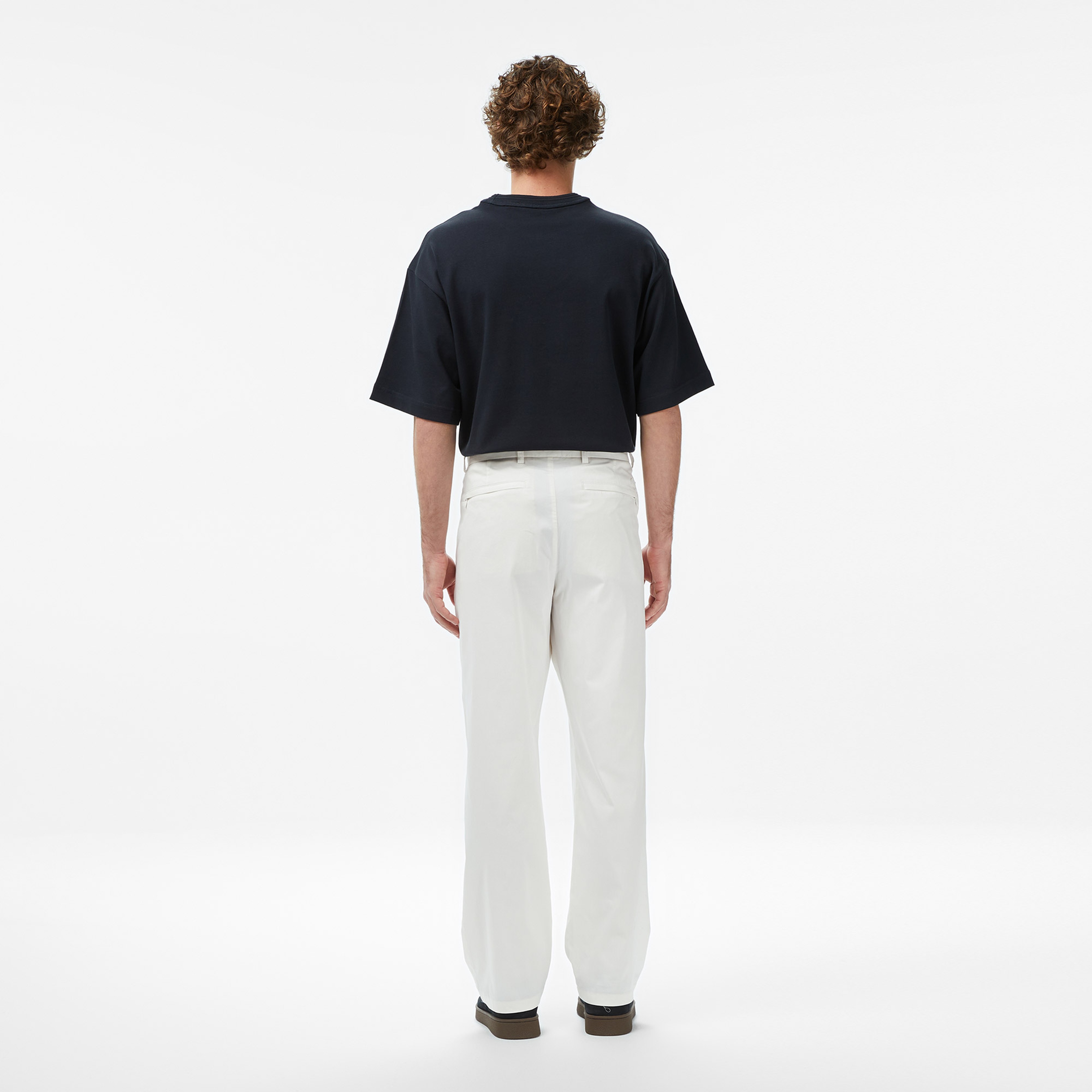 Erkek Regular Fit Krem Chino Pantolon