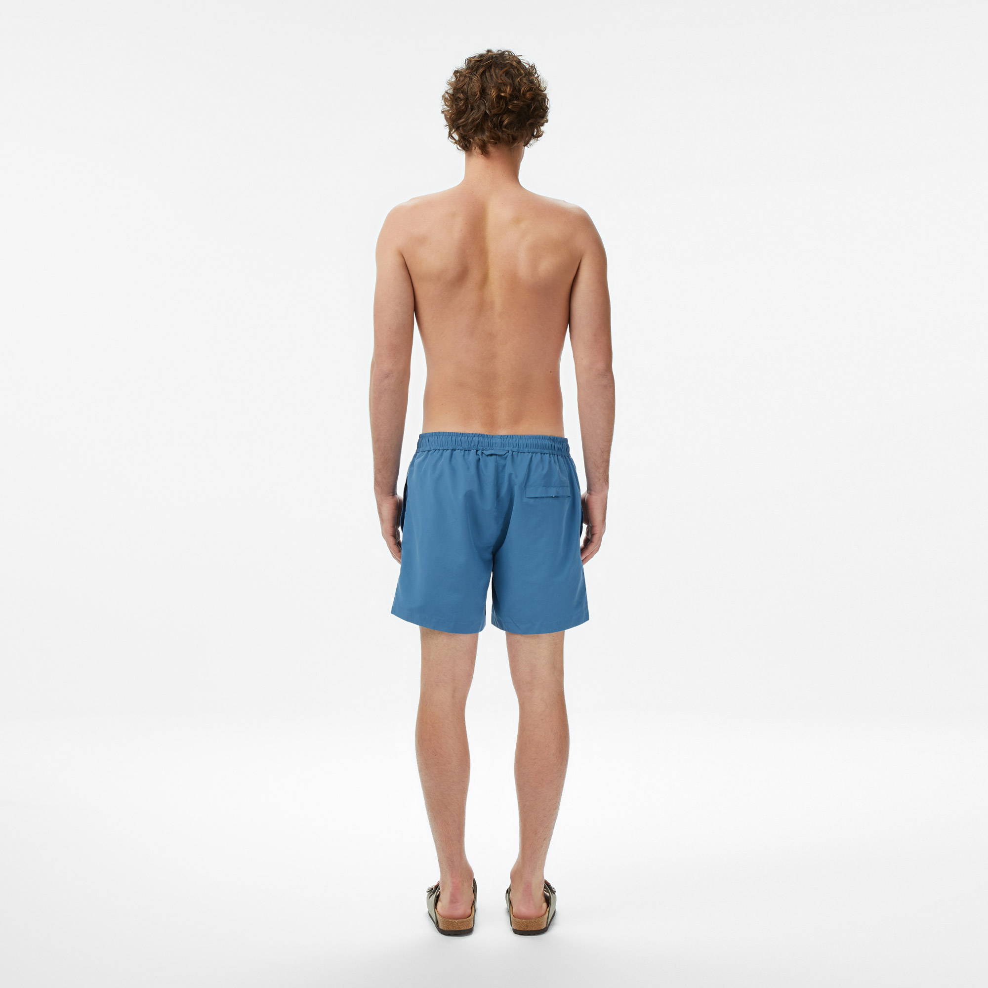 Lacoste Erkek Regular Fit Mavi Deniz Şortu görsel 4