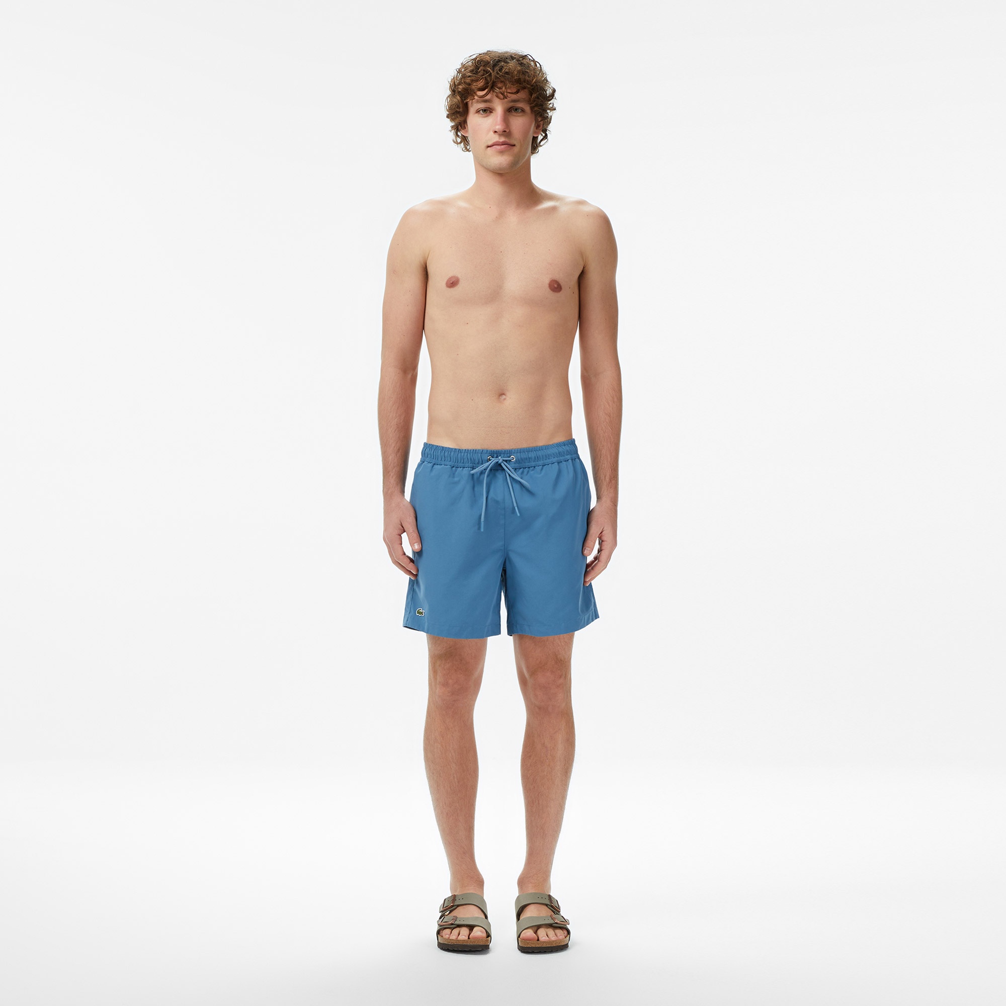 Erkek Regular Fit Mavi Mayo