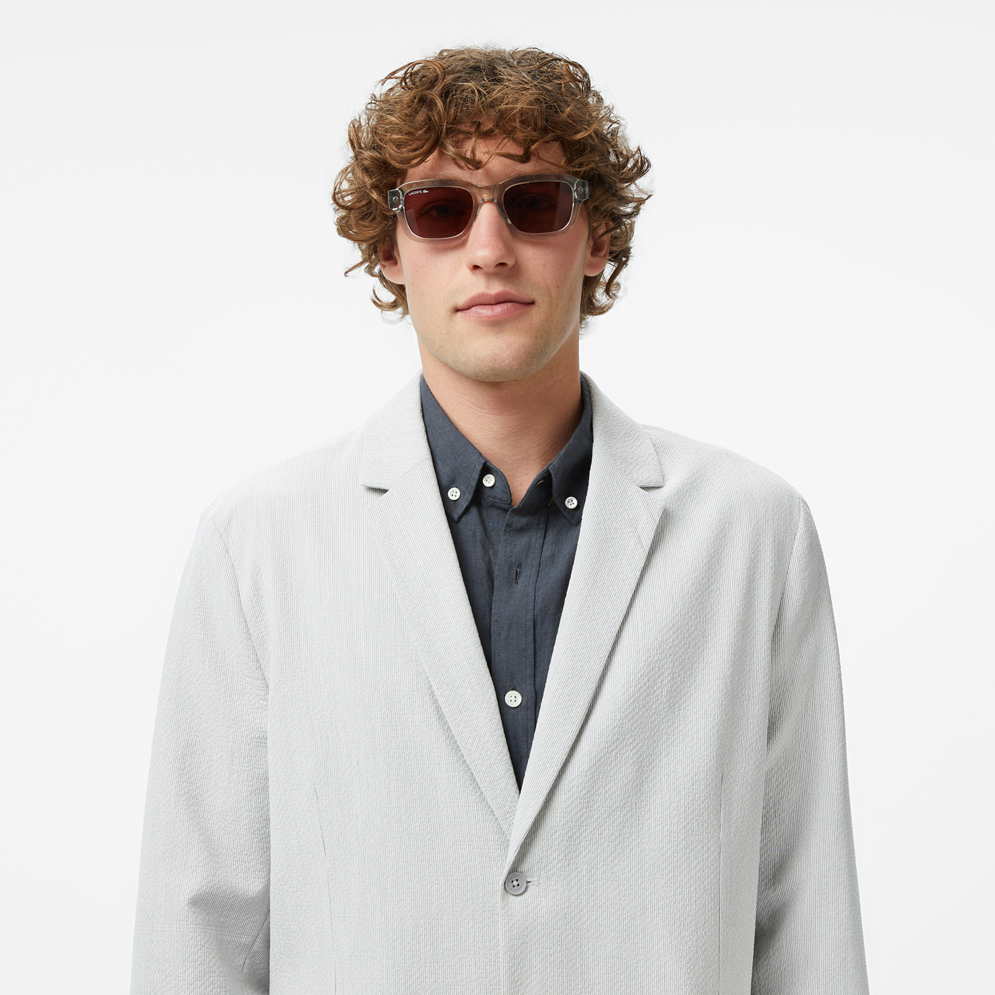Lacoste Erkek Gri Blazer görsel 2
