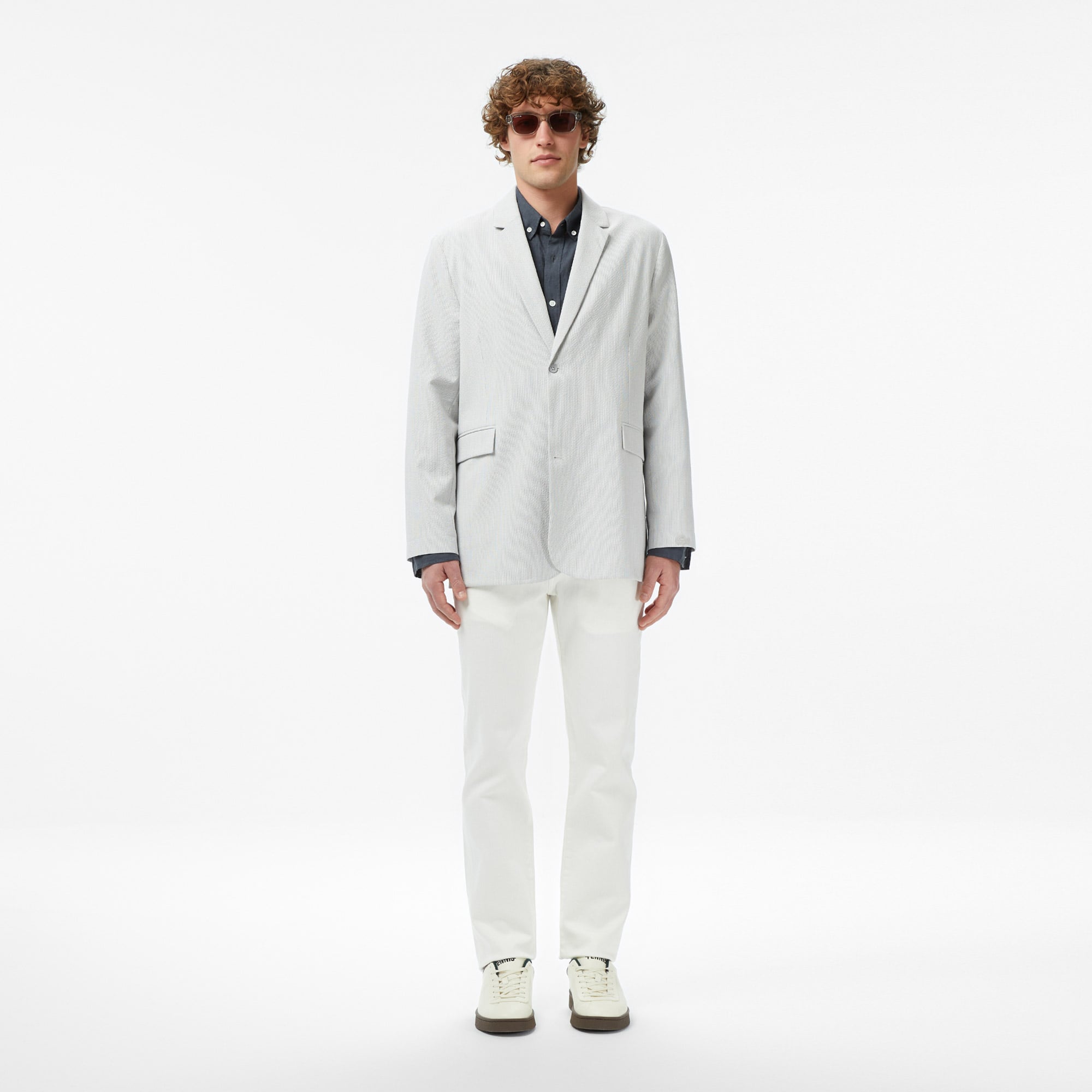 Lacoste Erkek Gri Blazer görsel 5