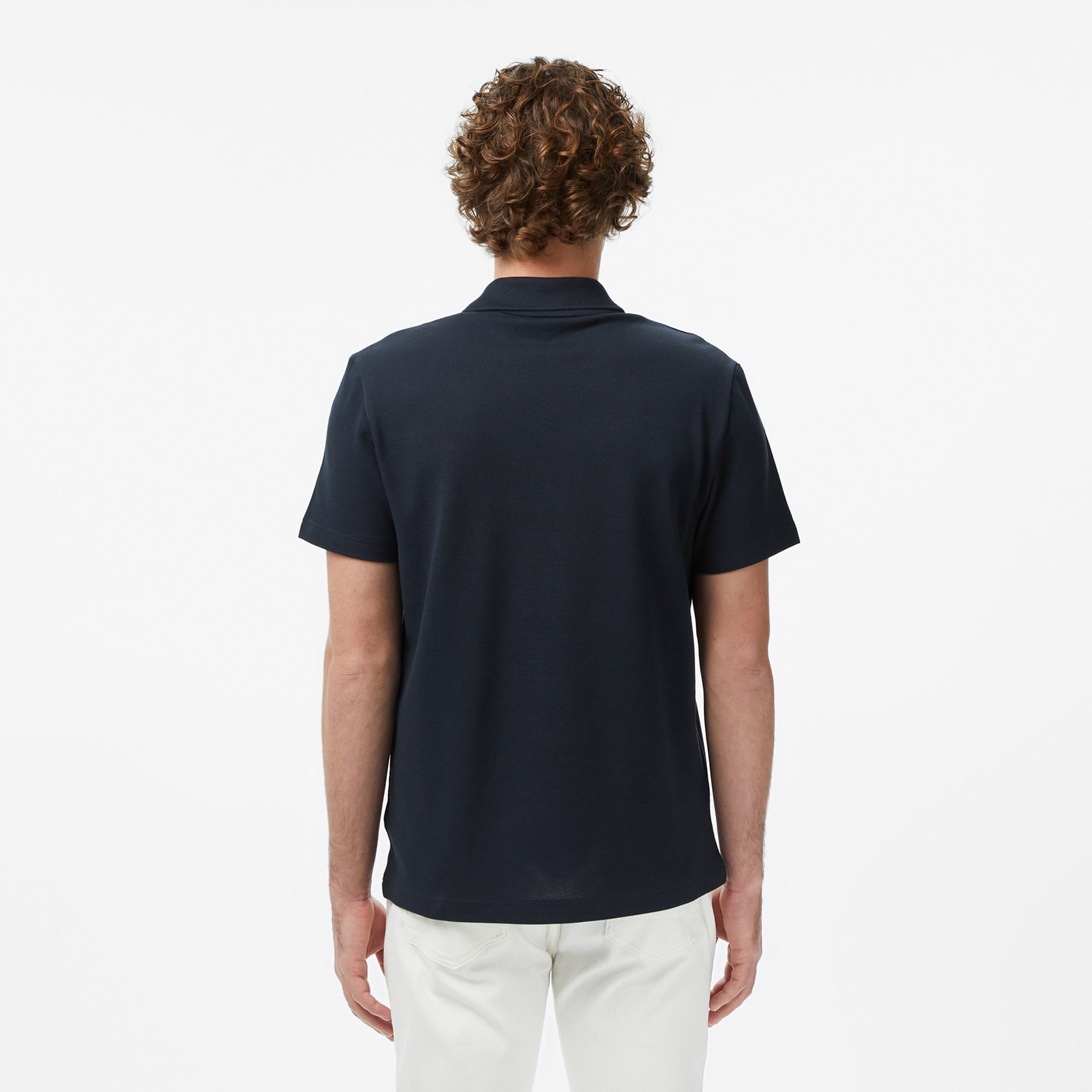 Erkek Regular Fit Renk Bloklu Koyu Gri Polo