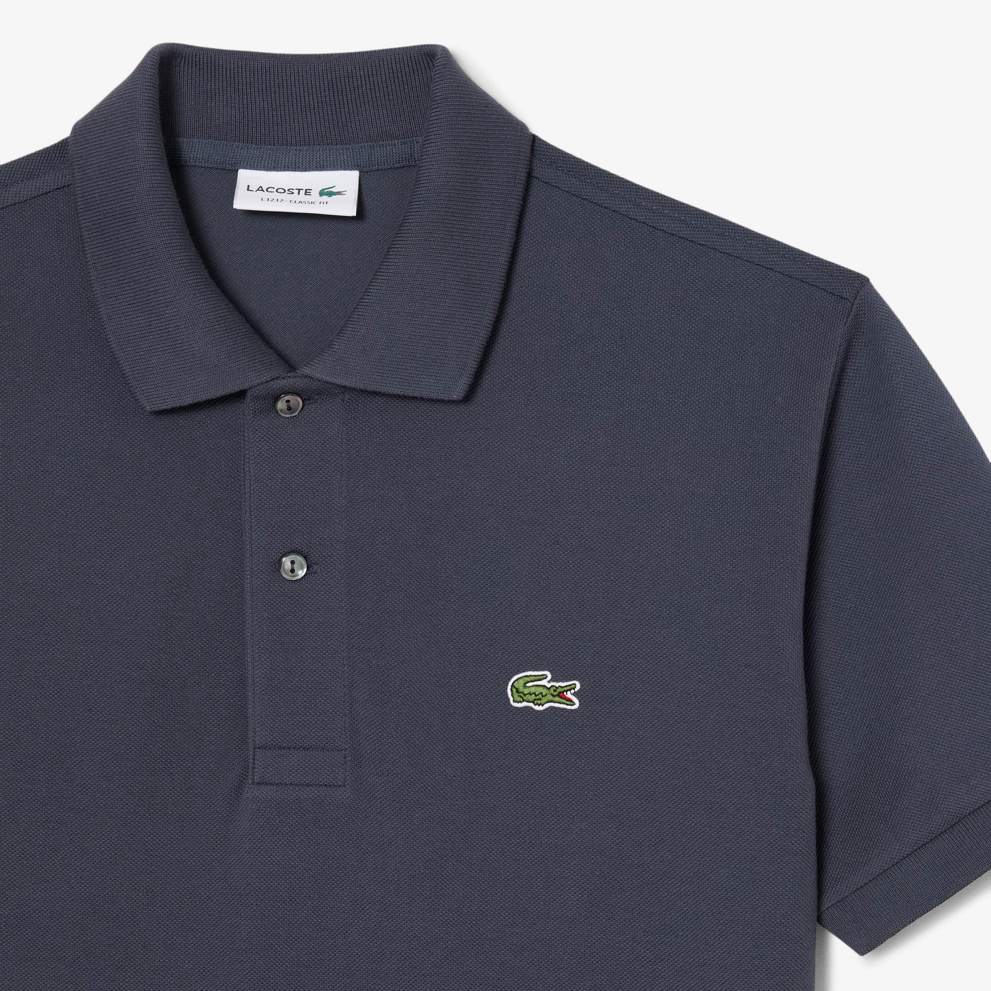 Lacoste L.12.12 Erkek Classic Fit Koyu Gri Polo görsel 6