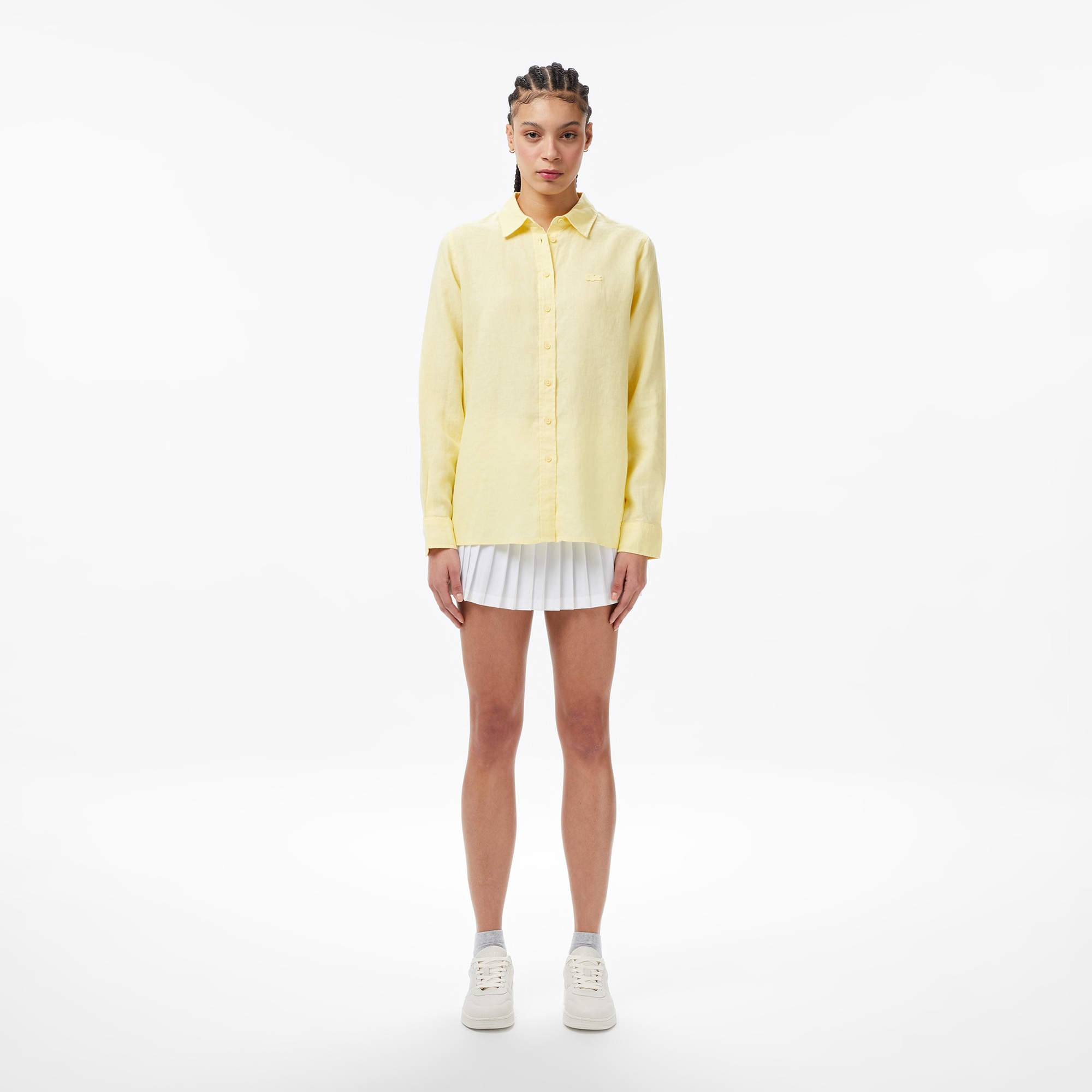 Kadın Relaxed Fit Sarı Gömlek