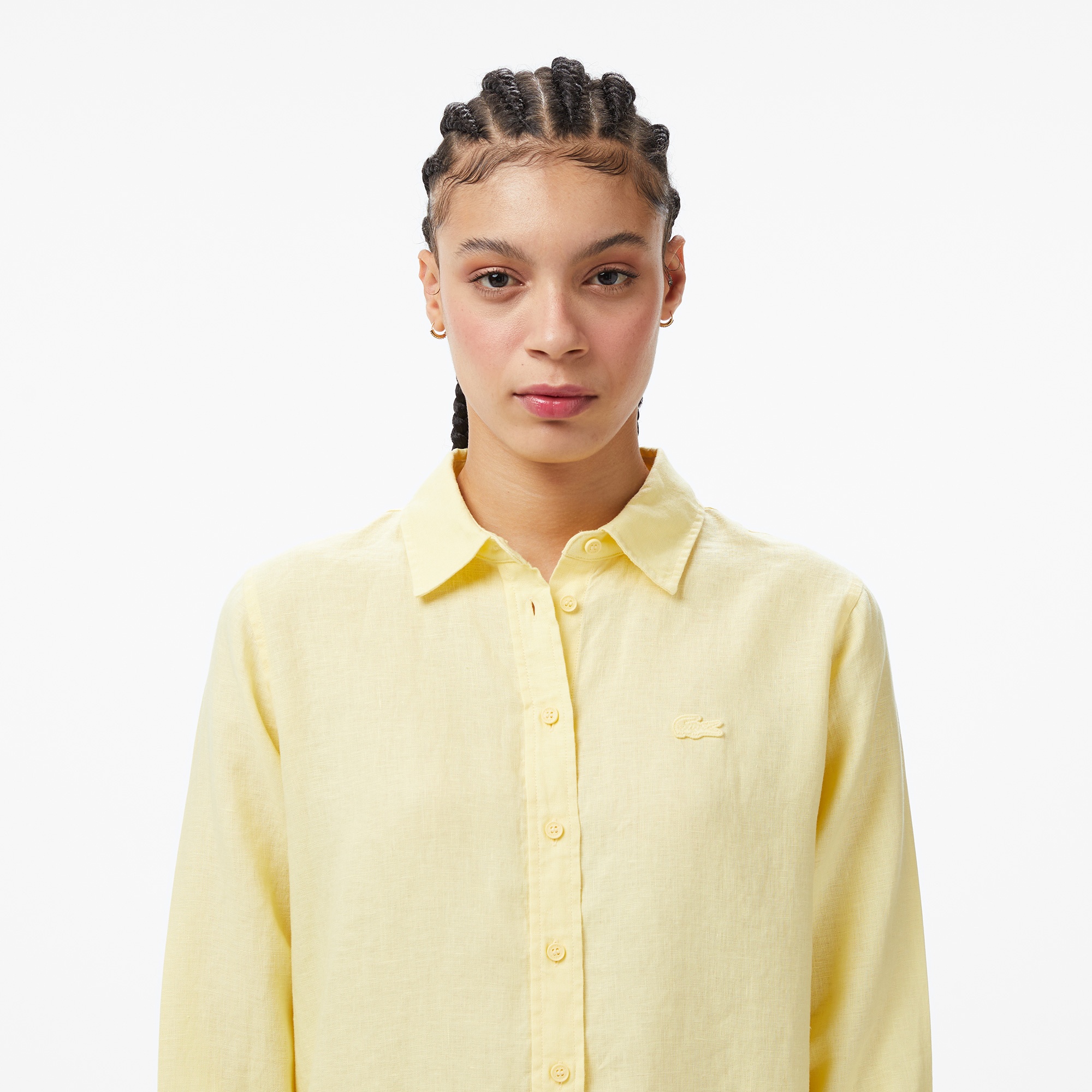 Kadın Relaxed Fit Sarı Gömlek