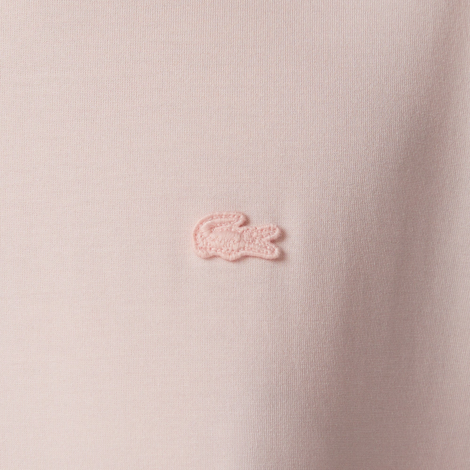 Lacoste Kadın Relaxed Fit Bisiklet Yaka Açık Pembe T-Shirt görsel 7