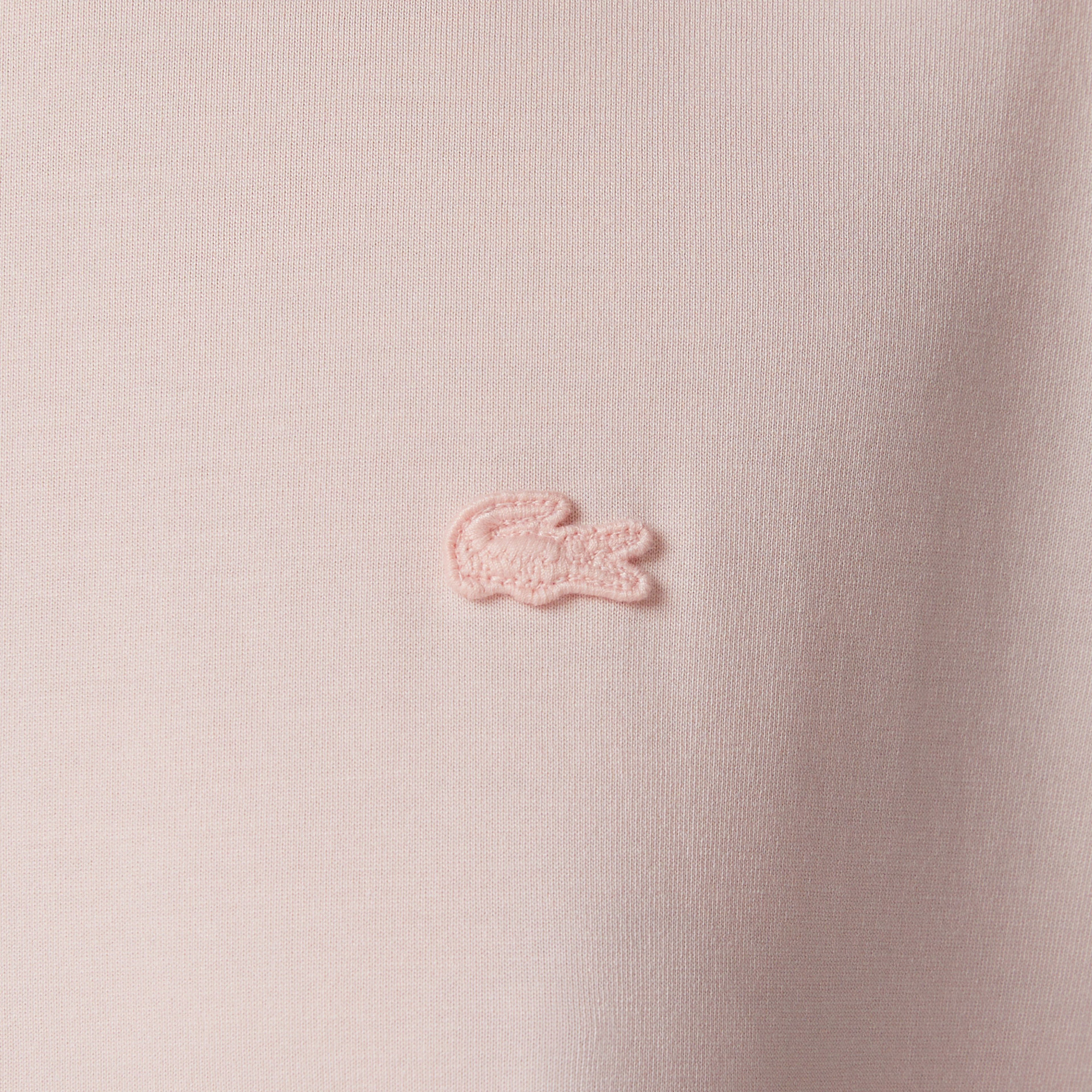 Kadın Relaxed Fit Bisiklet Yaka Açık Pembe T-Shirt