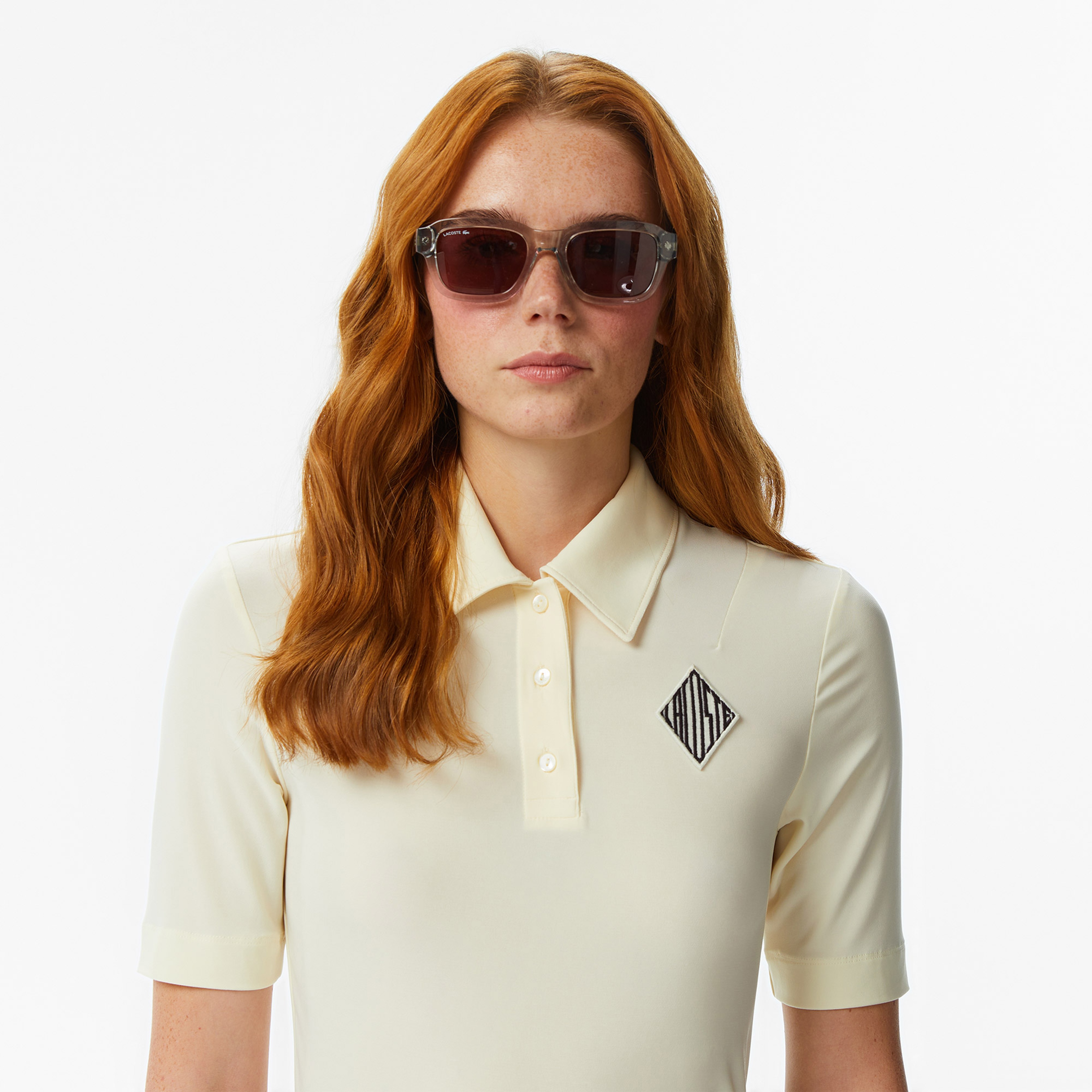 Kadın Slim Fit Sarı Polo