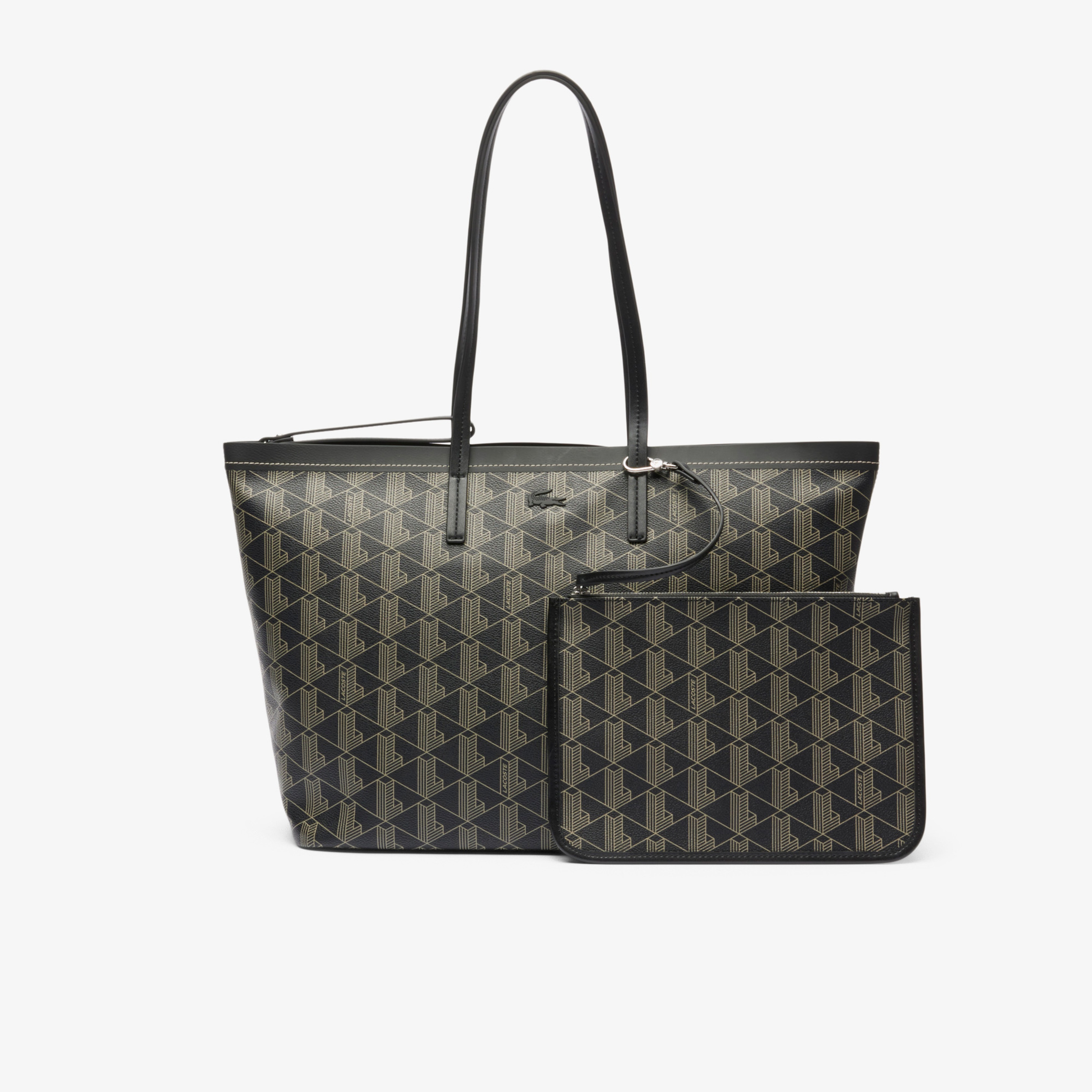 Zely Kadın Monogram Siyah Omuz Çantası