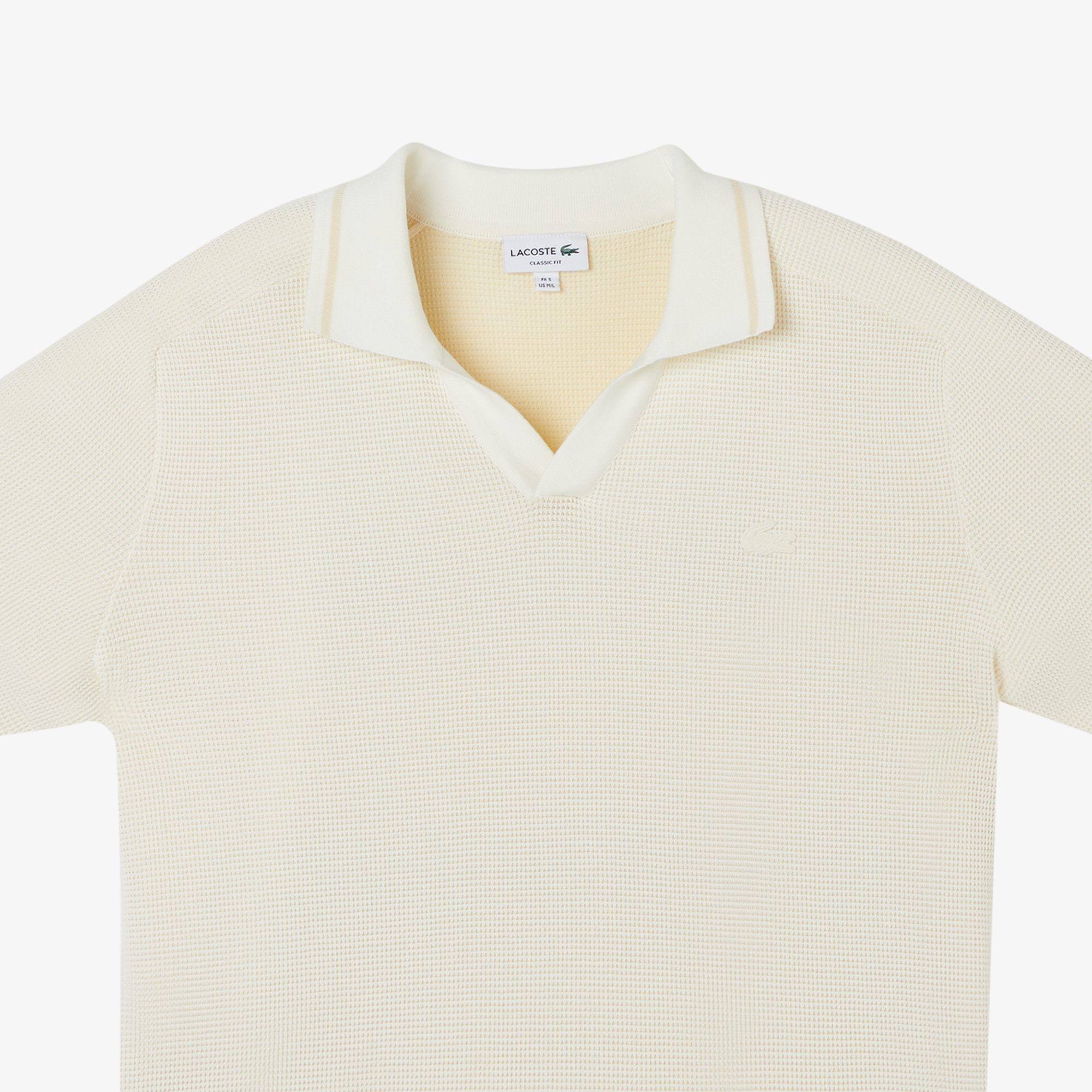 Lacoste Erkek Classic Fit Kısa Kollu Polo Yaka Bej Triko görsel 4