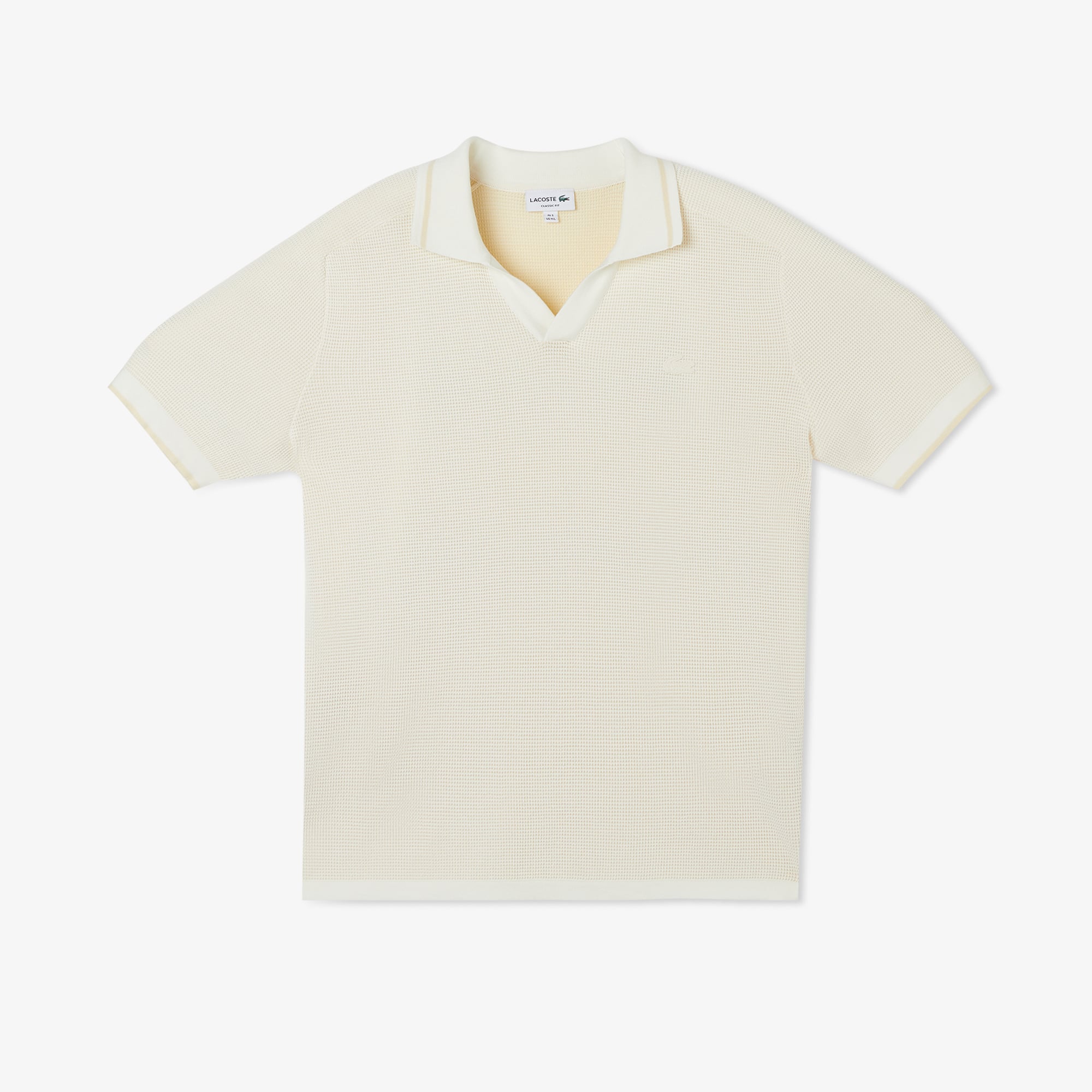 Lacoste Erkek Classic Fit Kısa Kollu Polo Yaka Bej Triko görsel 3