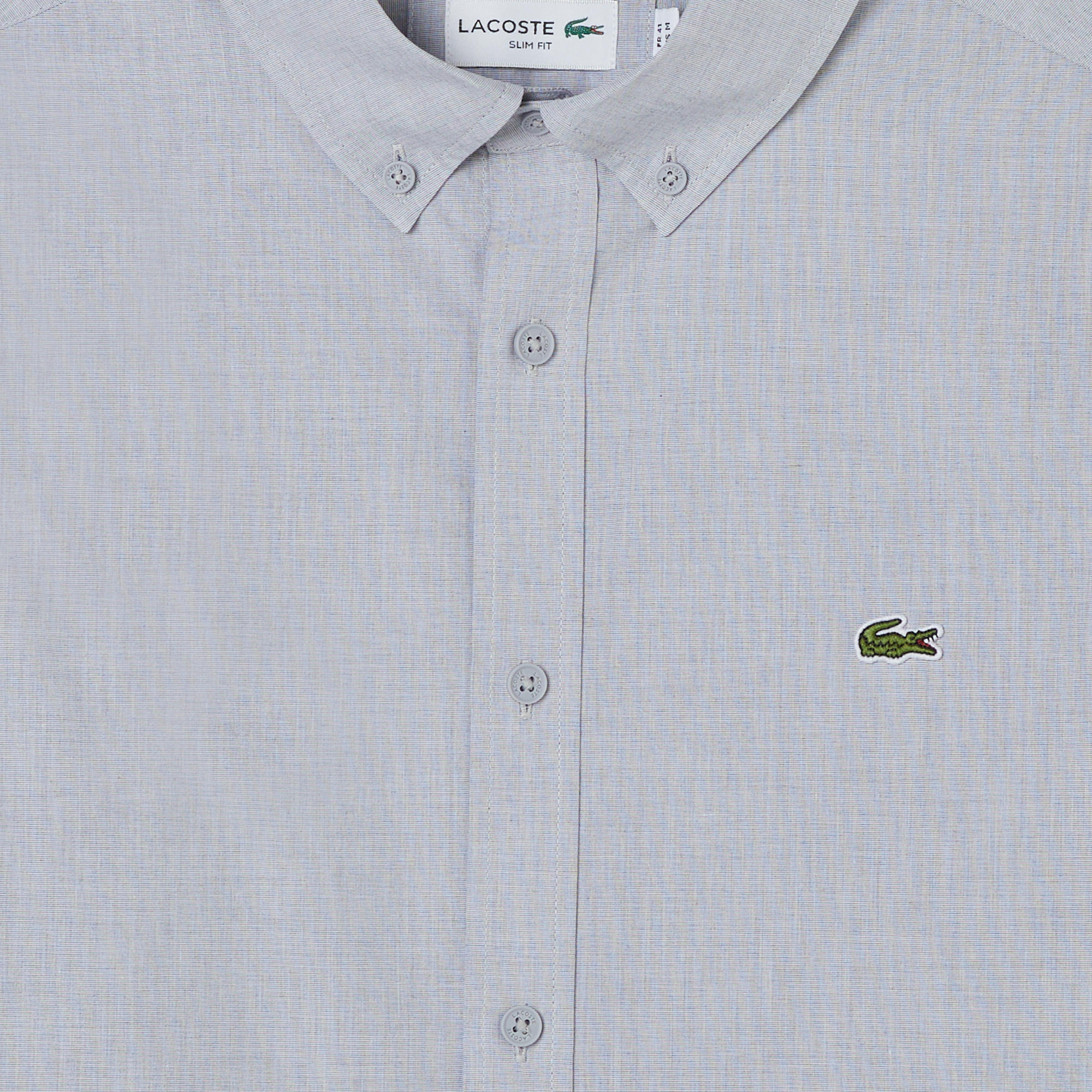 Lacoste Erkek Slim Fit Gri Gömlek görsel 4
