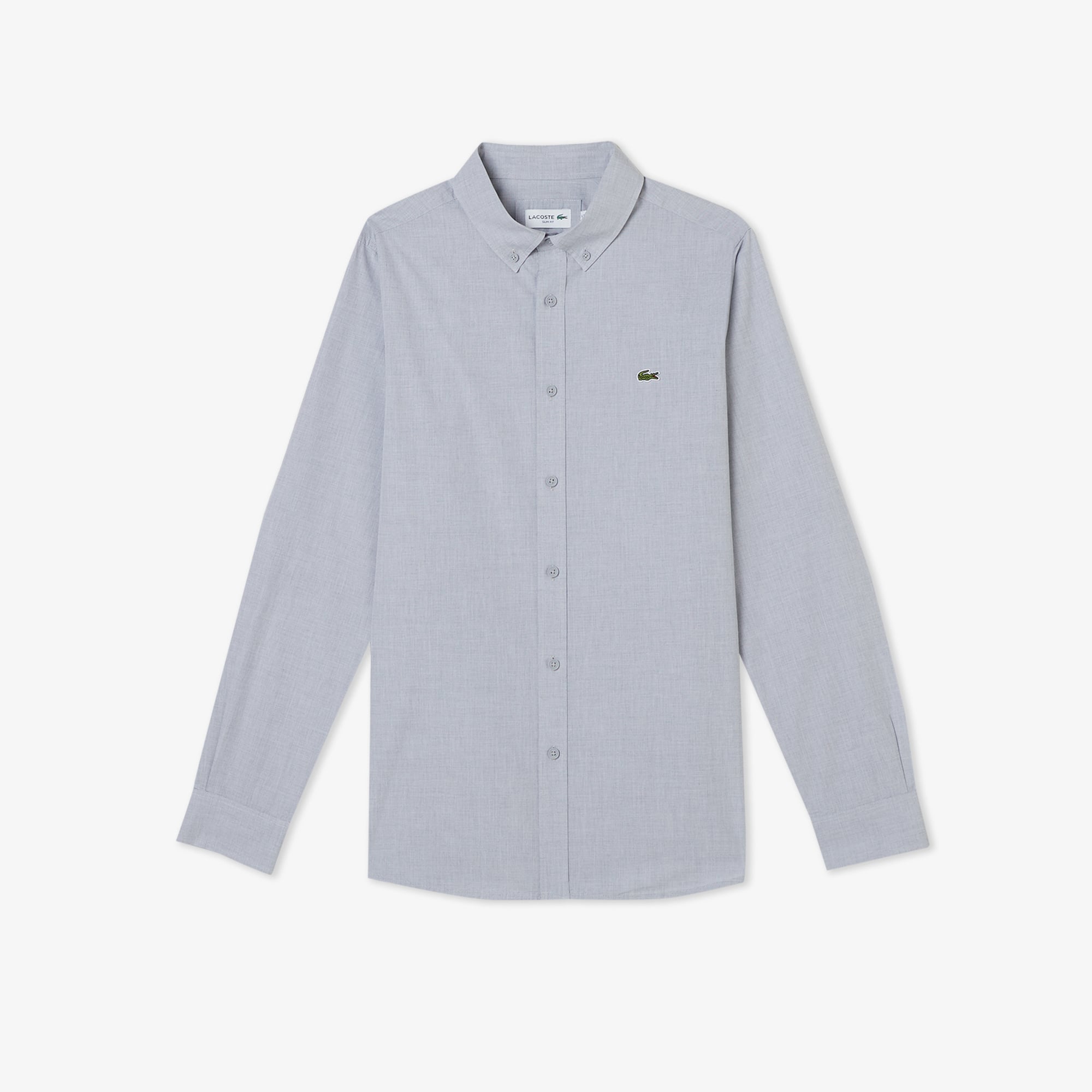 Lacoste Erkek Slim Fit Gri Gömlek görsel 3