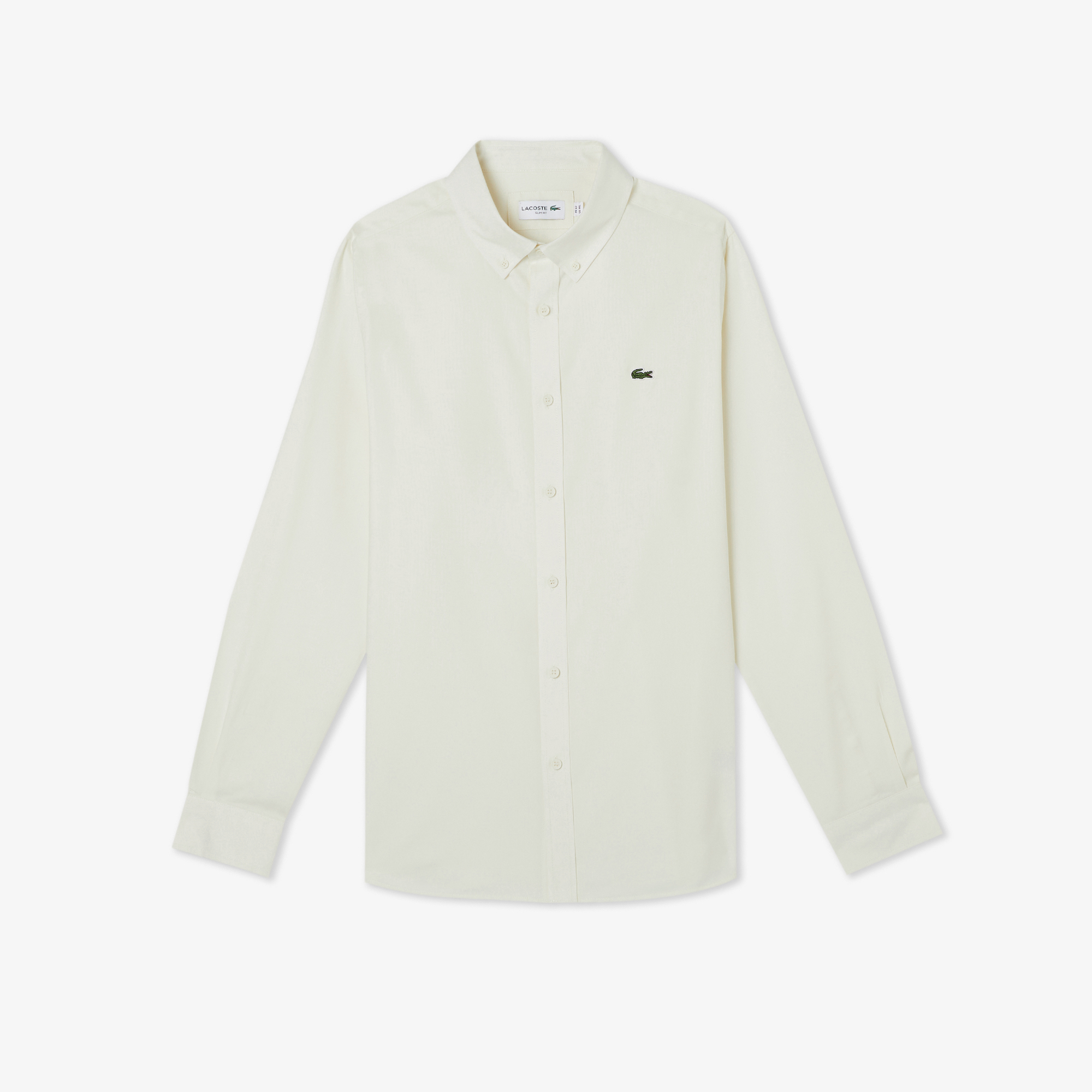 Lacoste Erkek Slim Fit Krem Gömlek görsel 3