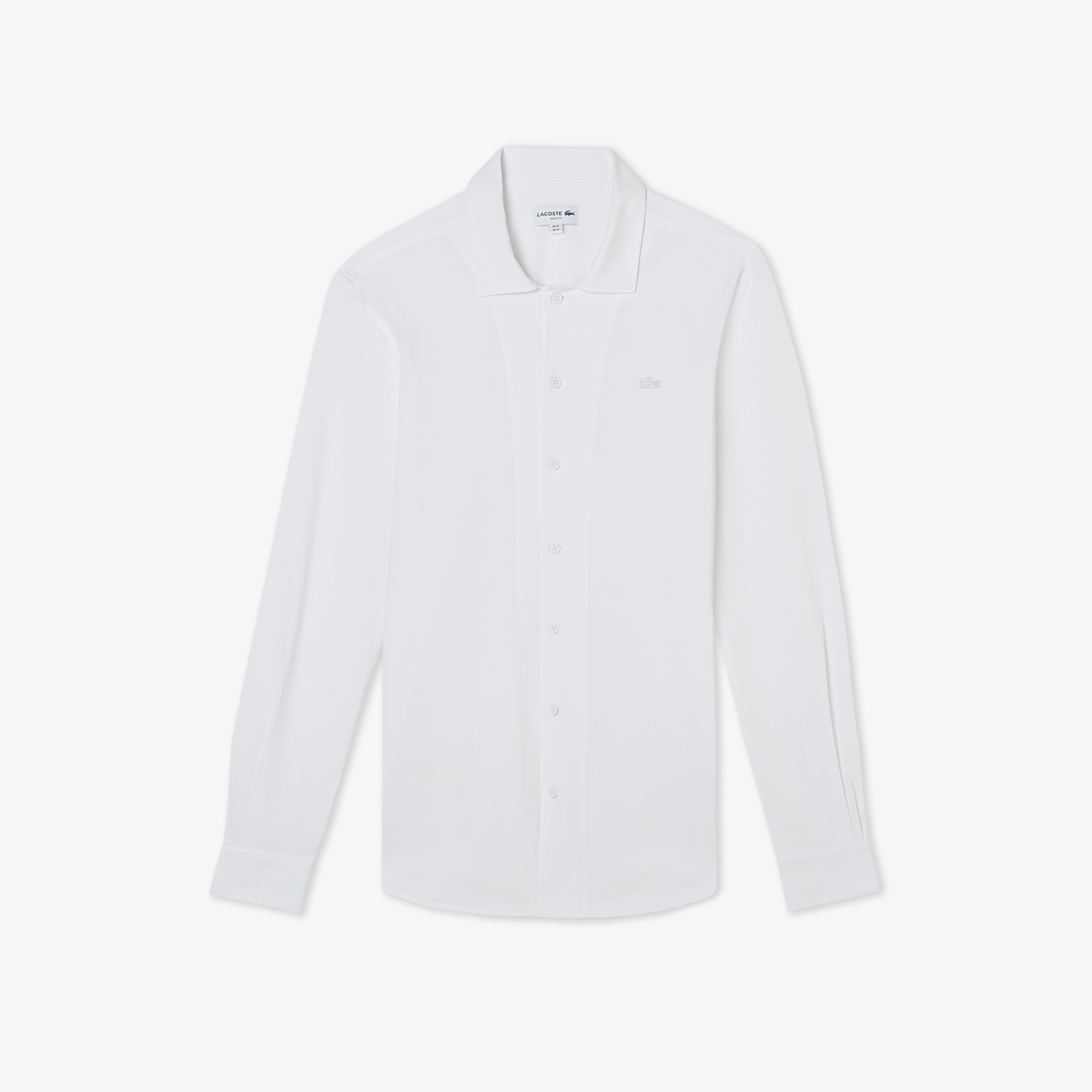 Lacoste Erkek Slim Fit Beyaz Gömlek görsel 3
