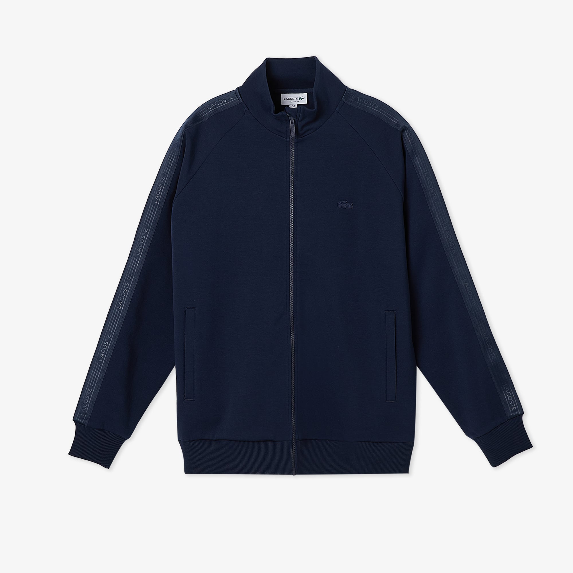 Lacoste Erkek Classic Fit Dik Yaka Lacivert Sweatshirt görsel 3