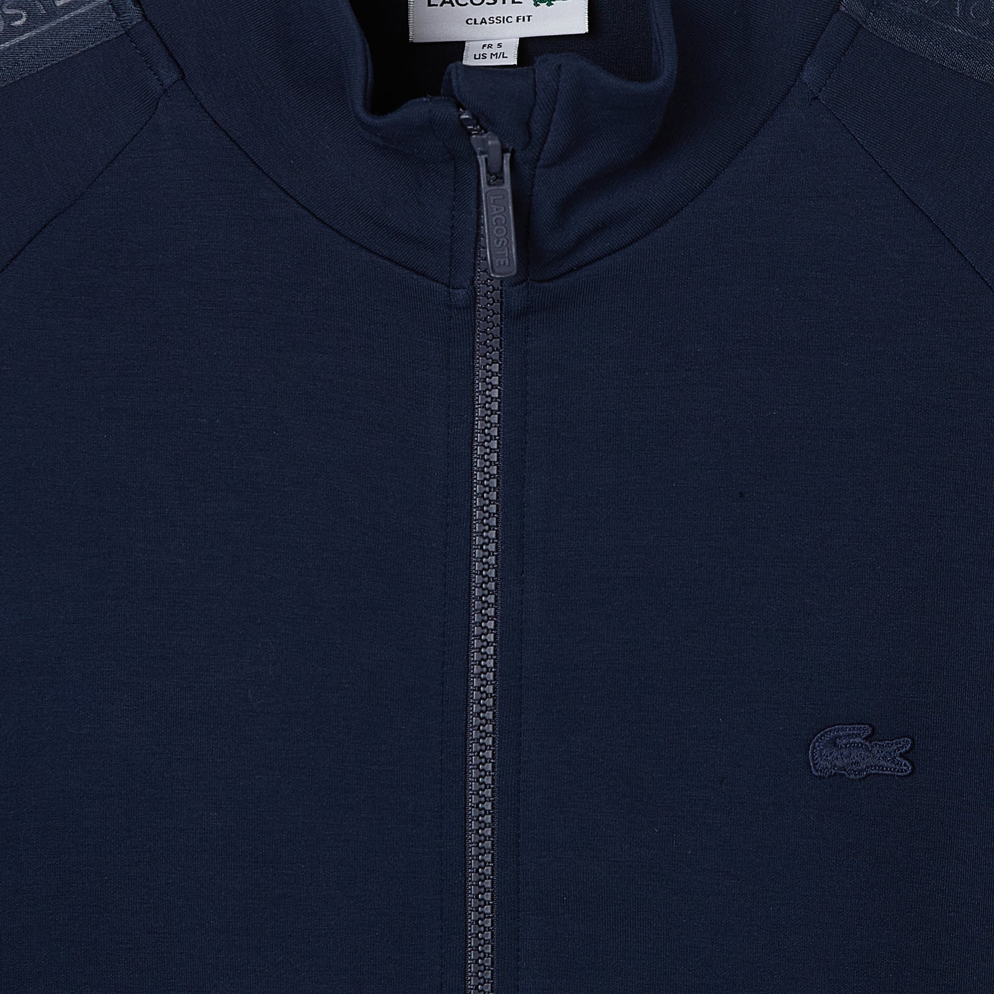 Lacoste Erkek Classic Fit Dik Yaka Lacivert Sweatshirt görsel 4