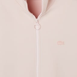 Kadın Regular Fit Dik Yaka Açık Pembe Sweatshirt Pembe