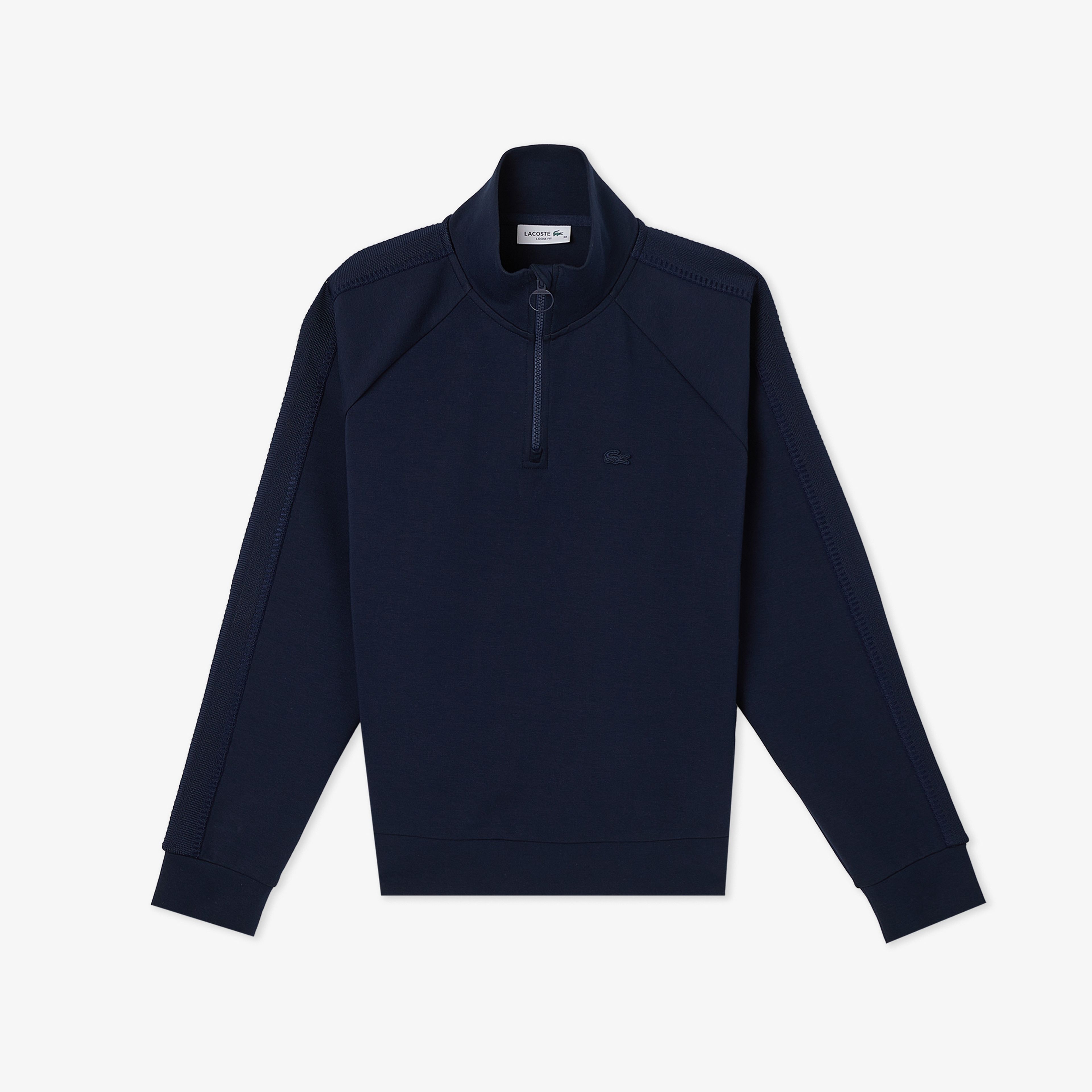 Kadın Loose Fit Dik Yaka Lacivert Sweatshirt