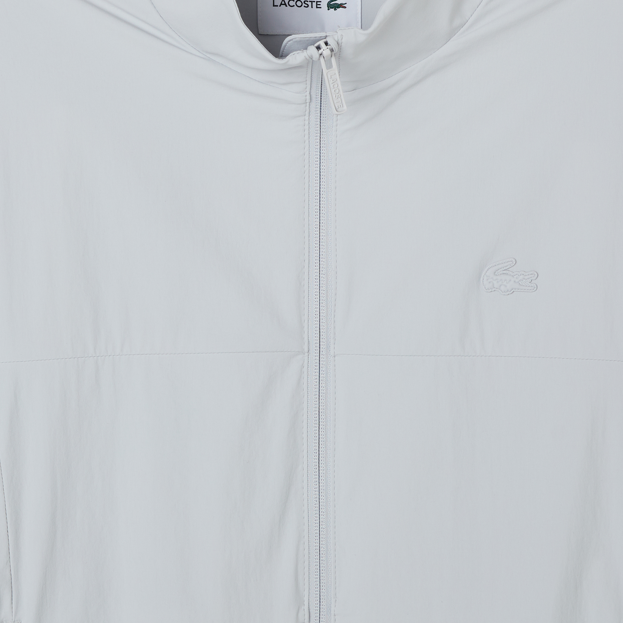 Lacoste Erkek Regular Fit Dik Yaka Gri Mont görsel 4