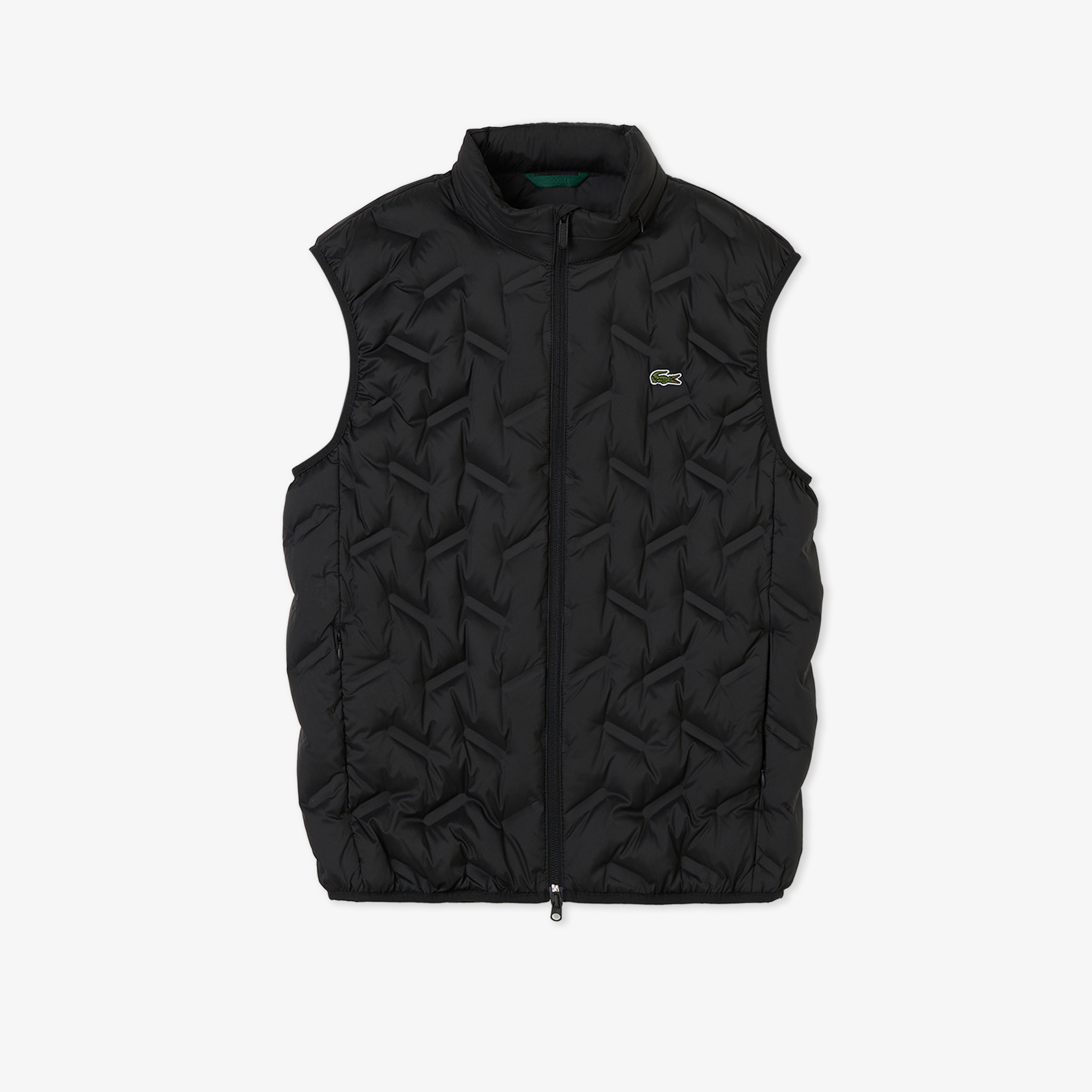 Erkek Regular Fit Dik Yaka Kapitone Siyah Yelek