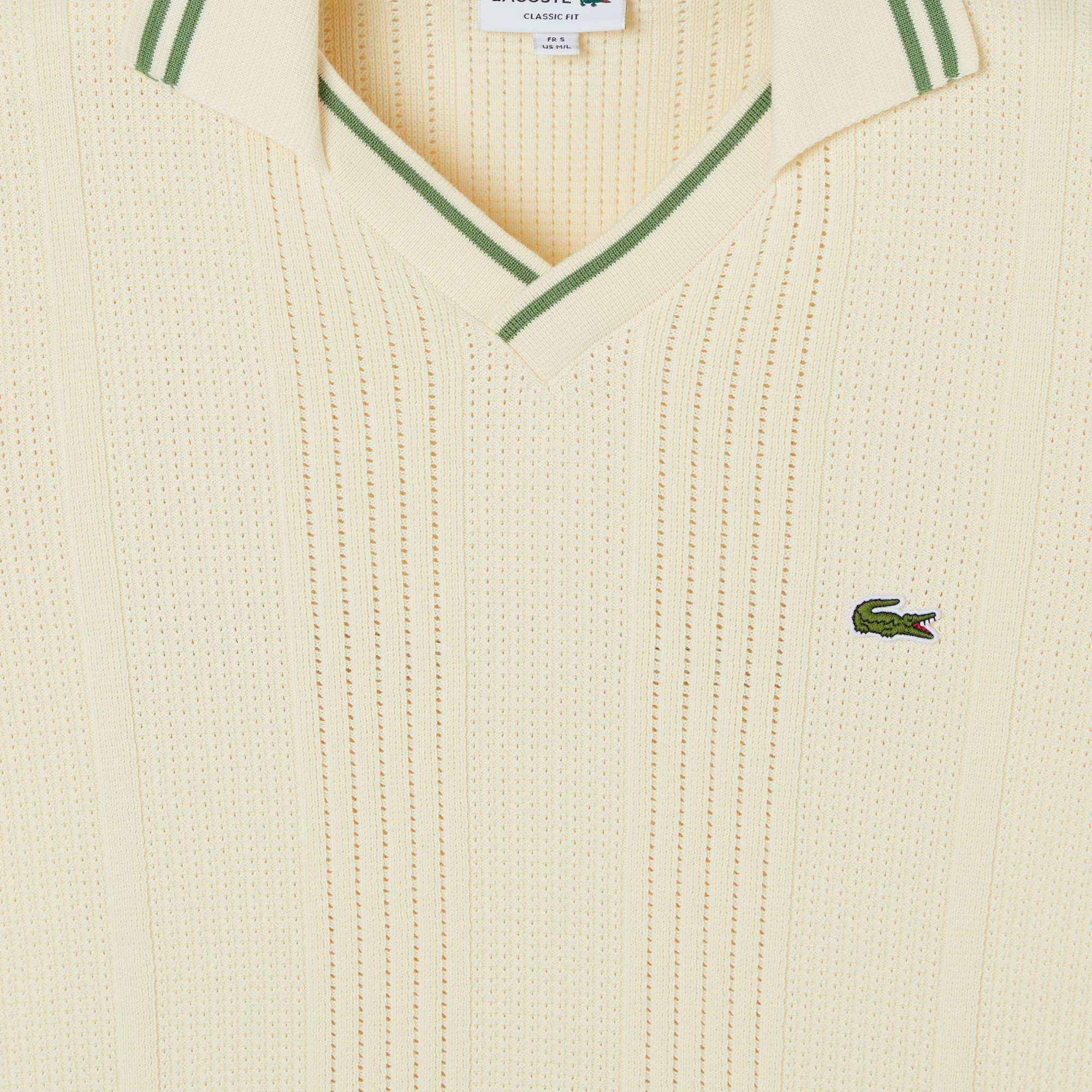 Lacoste Erkek Classic Fit Kısa Kollu Polo Yaka Bej Triko görsel 4