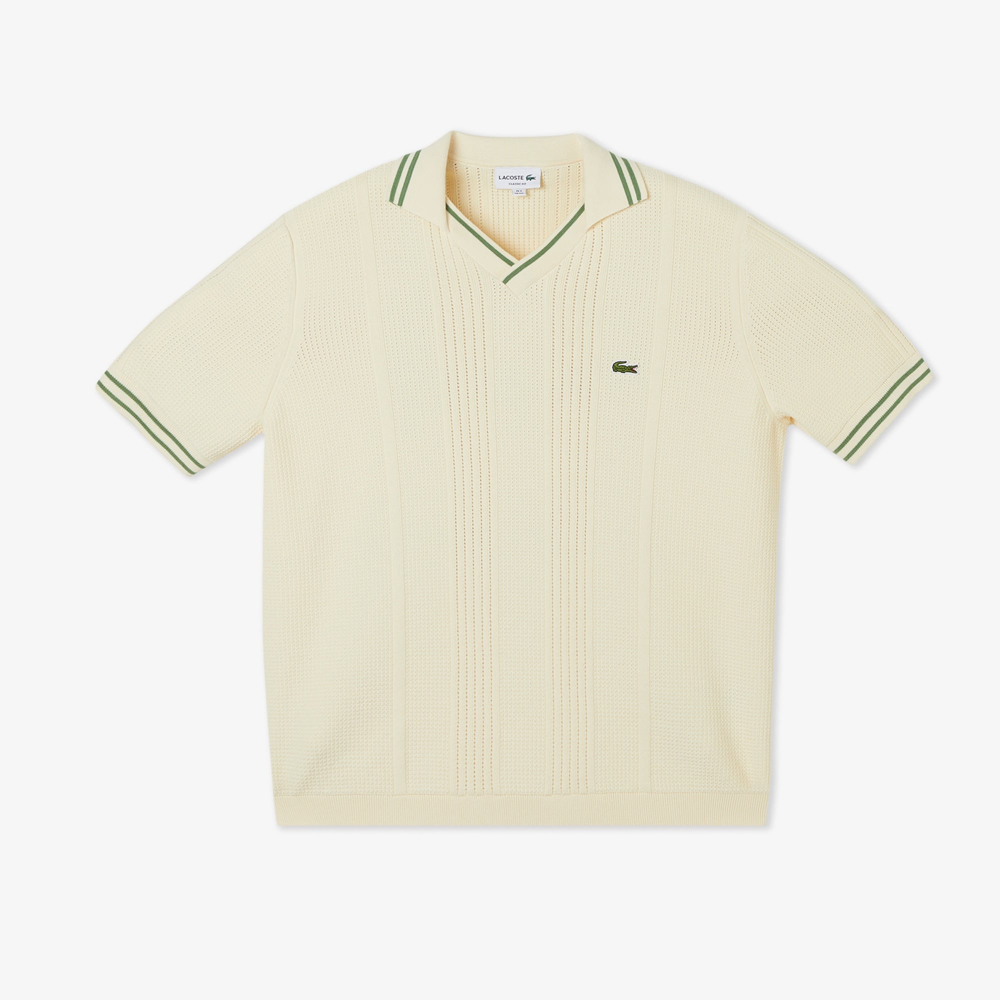 Erkek Classic Fit Kısa Kollu Polo Yaka Bej Triko