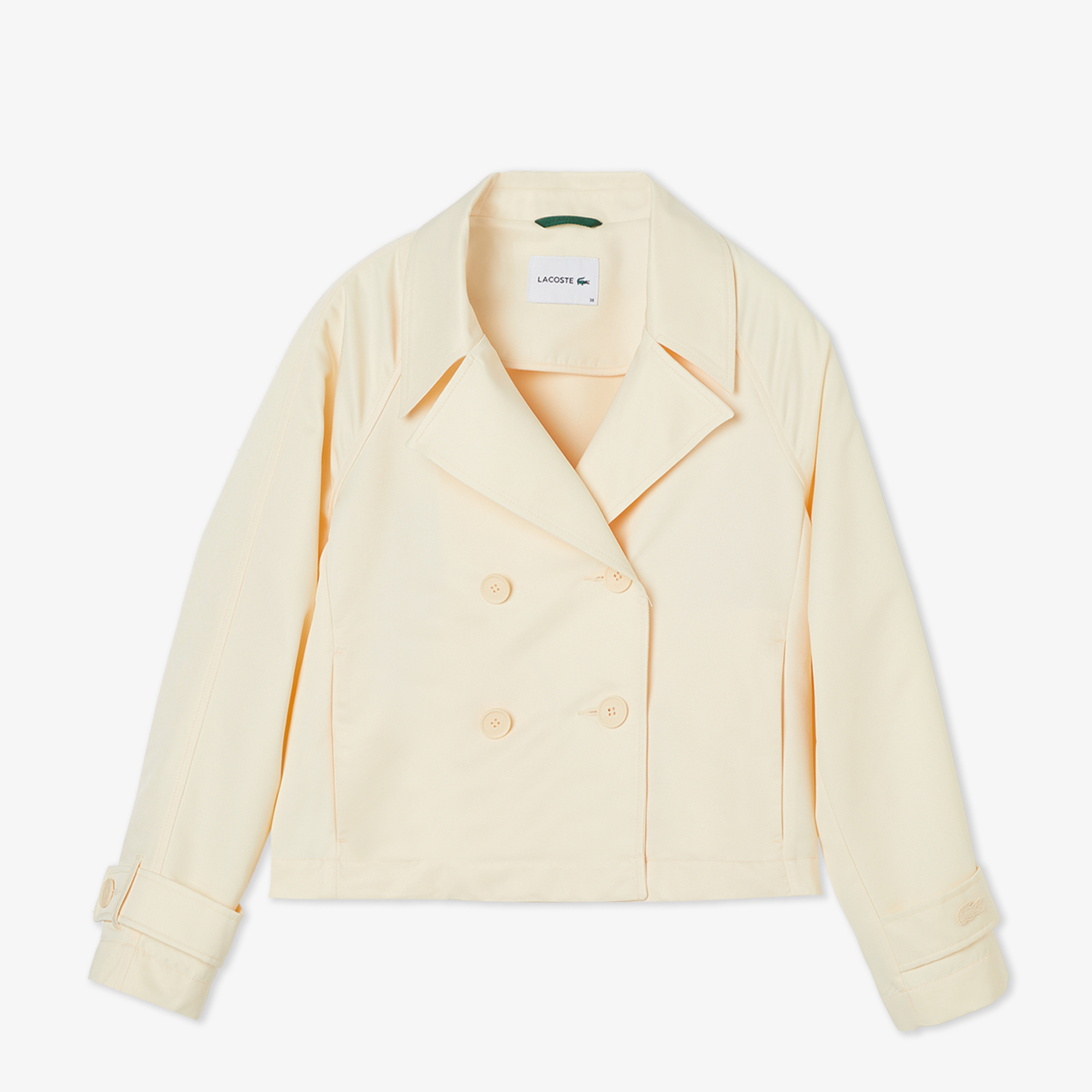 Lacoste Kadın Relaxed Fit Bej Trençkot görsel 3