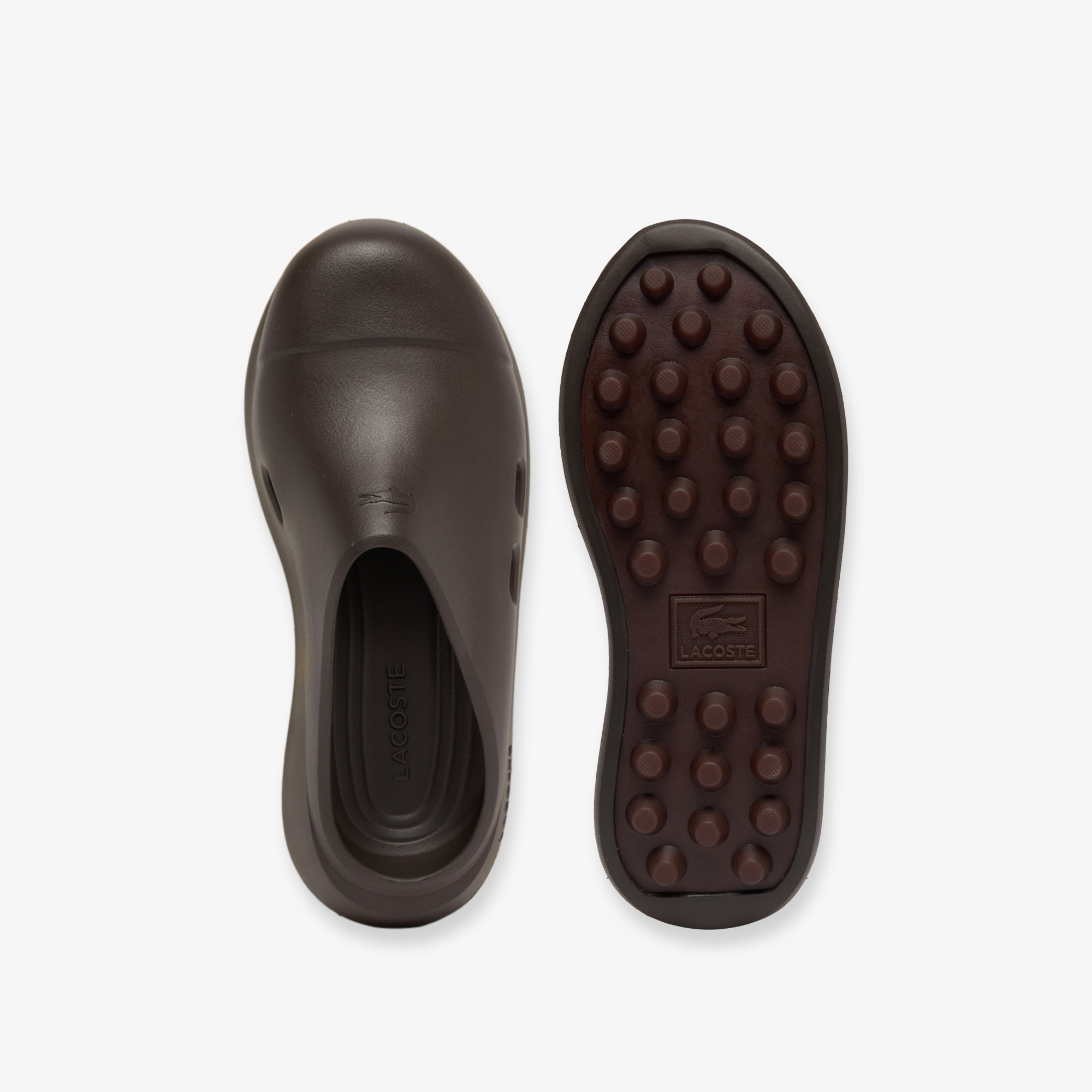 Lacoste Meduz Clog Erkek Kahverengi Terlik görsel 4