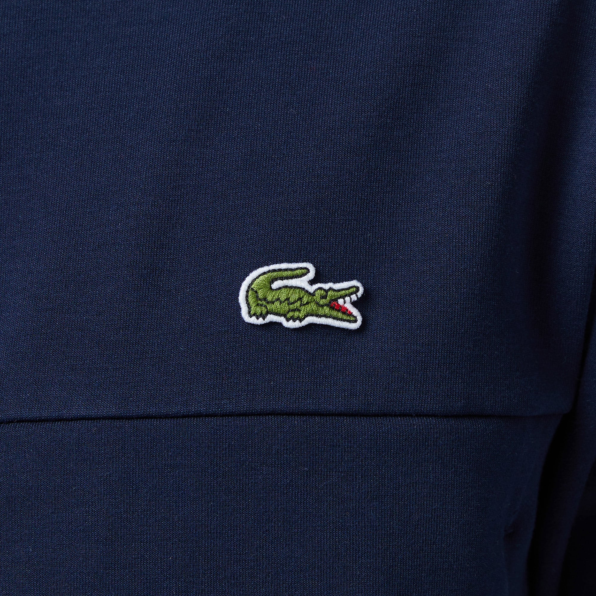 Lacoste Erkek Slim Fit Fermuarlı Lacivert Sweatshirt görsel 5