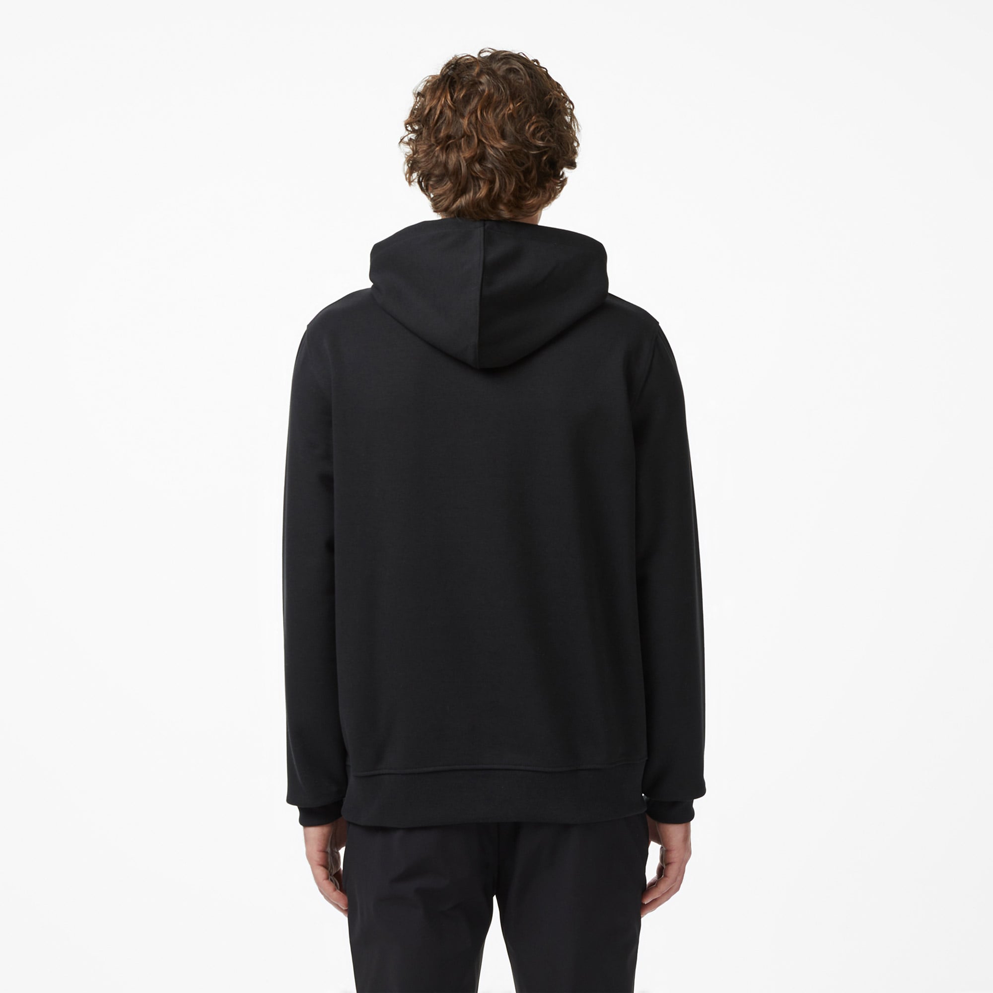 Lacoste Erkek Classic Fit Kapüşonlu Siyah Sweatshirt görsel 3